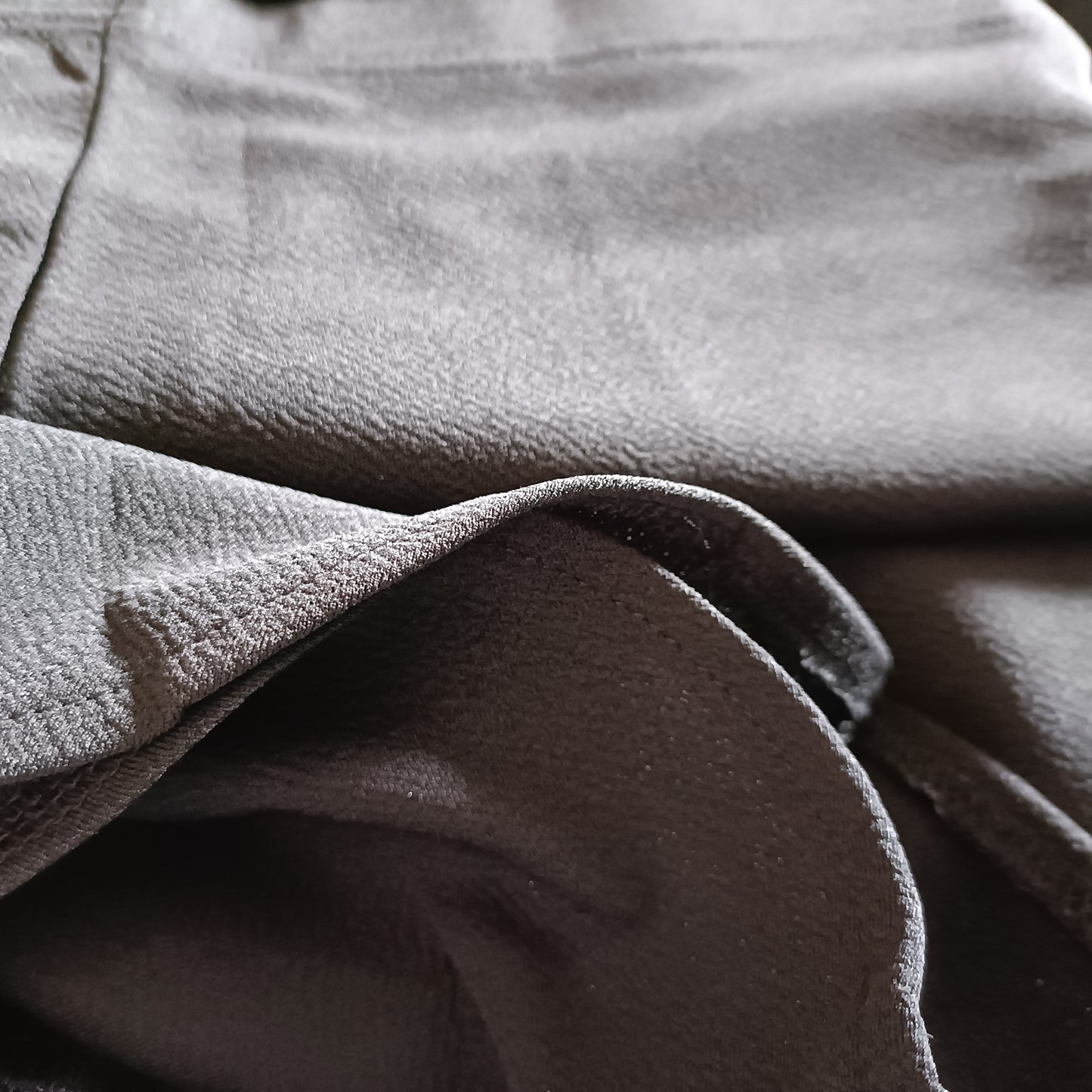 Black Skirt with Frill Hem