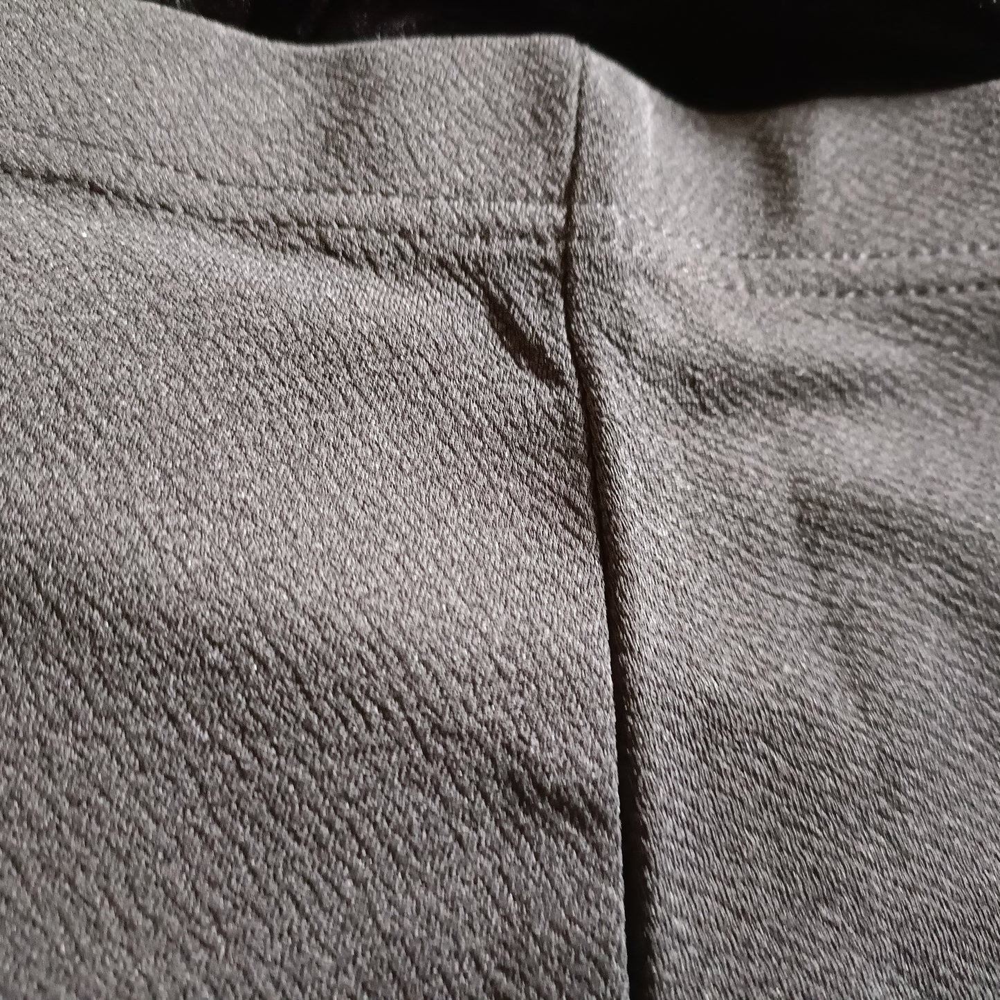 Black Skirt with Frill Hem