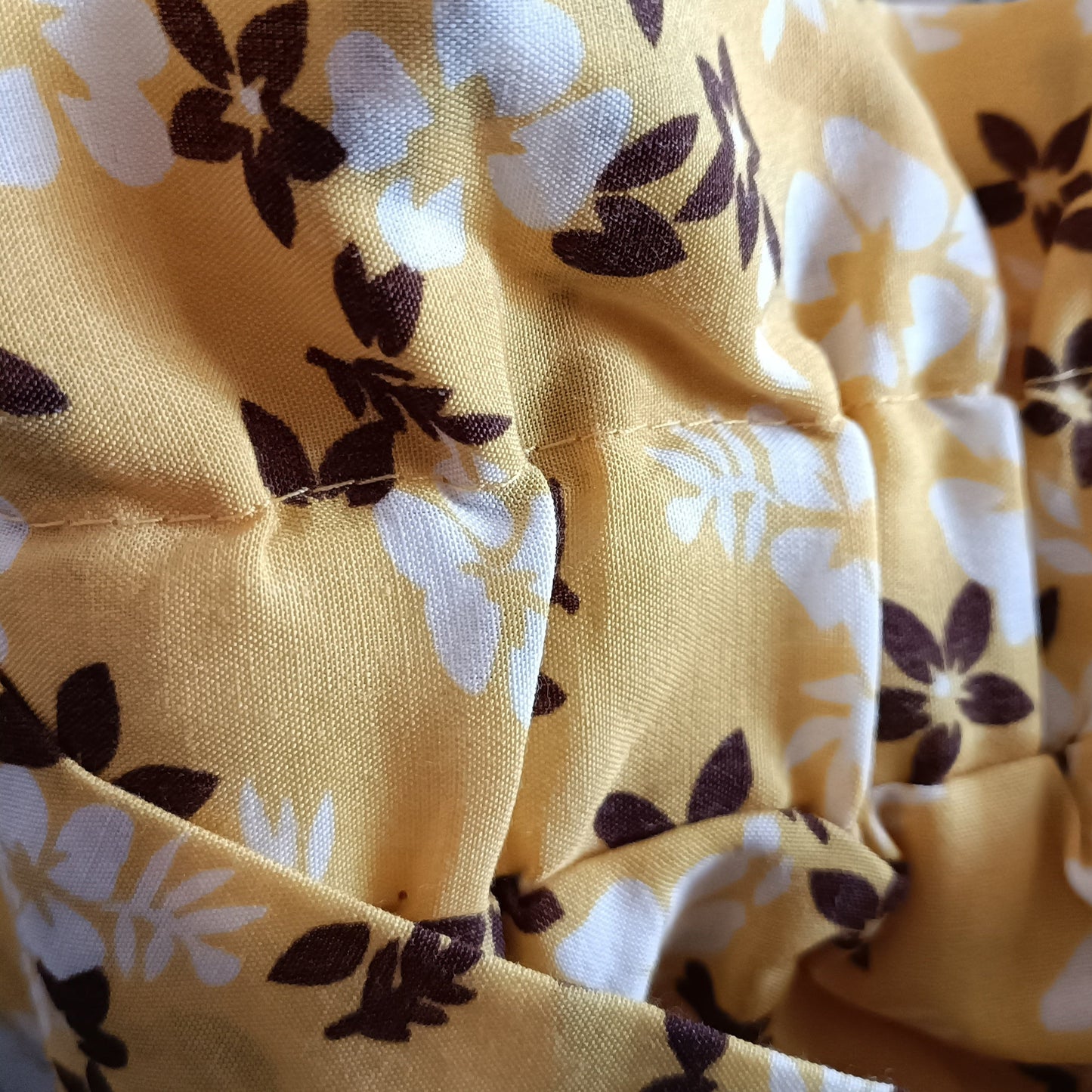 Mustard Yellow Floral Skirt