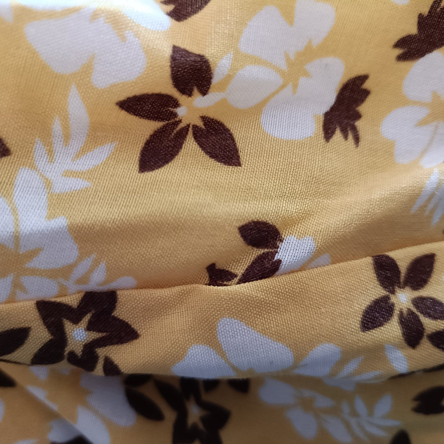 Mustard Yellow Floral Skirt