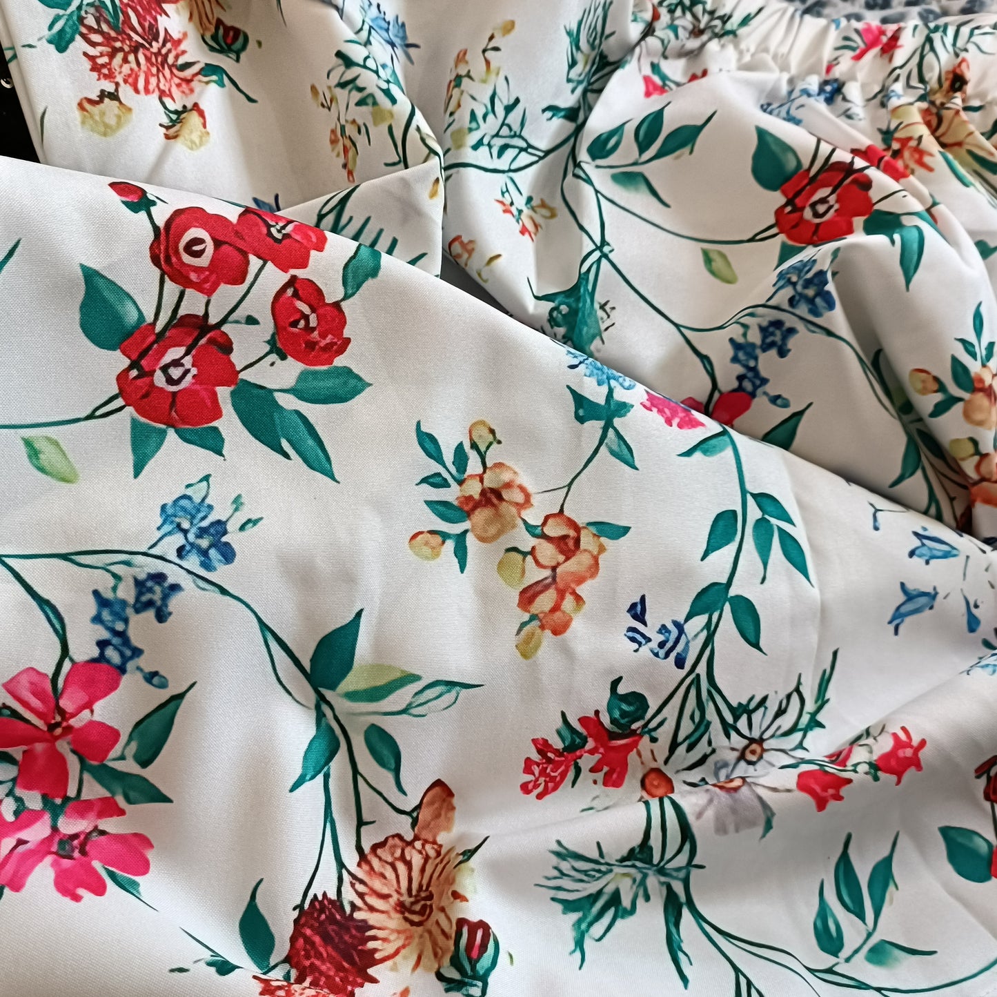 White Floral skirt