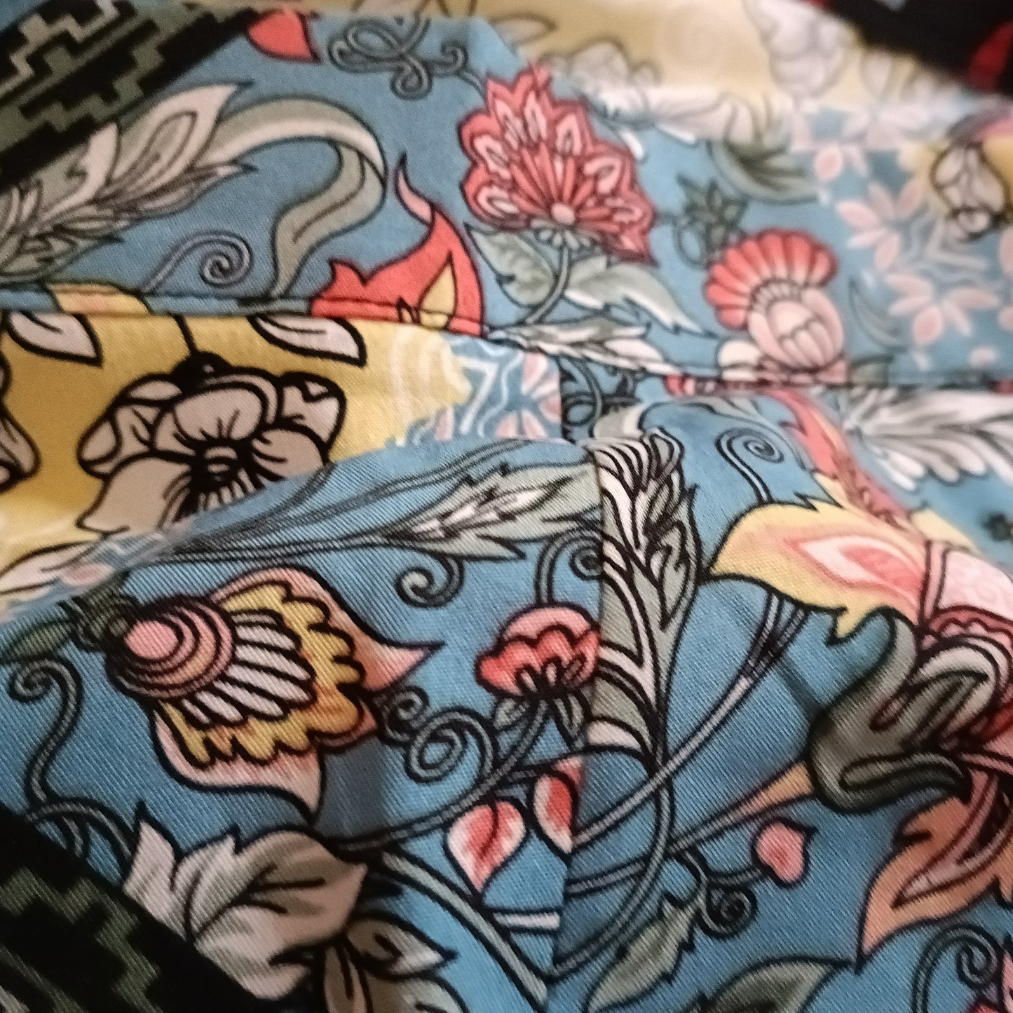 Long Floral Wraparound Skirt