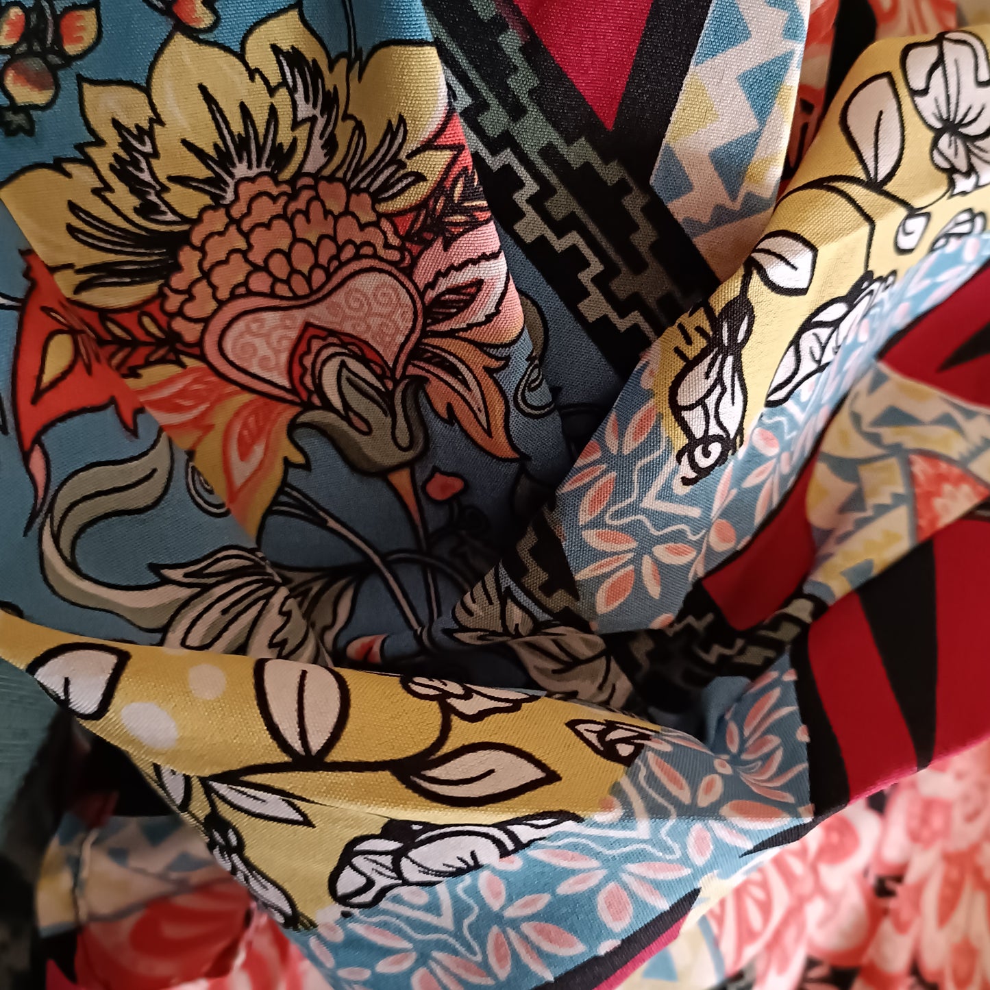 Long Floral Wraparound Skirt