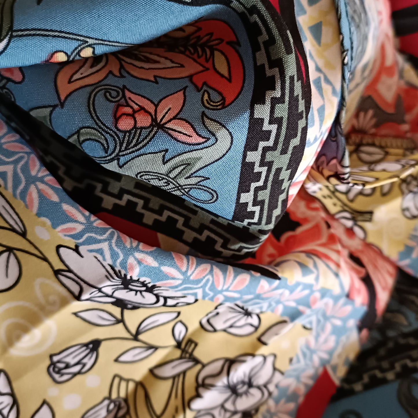 Long Floral Wraparound Skirt