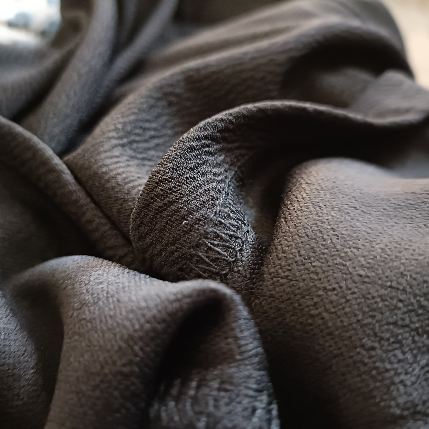 Black skirt with tie front