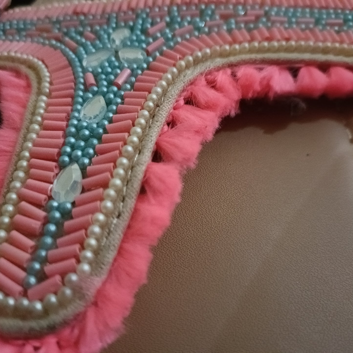 Beaded T Bar Sandals