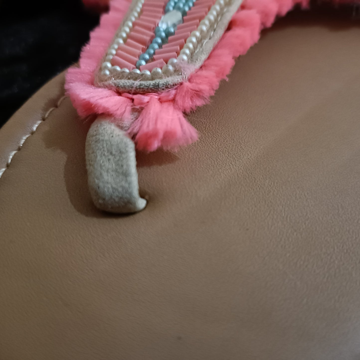 Beaded T Bar Sandals