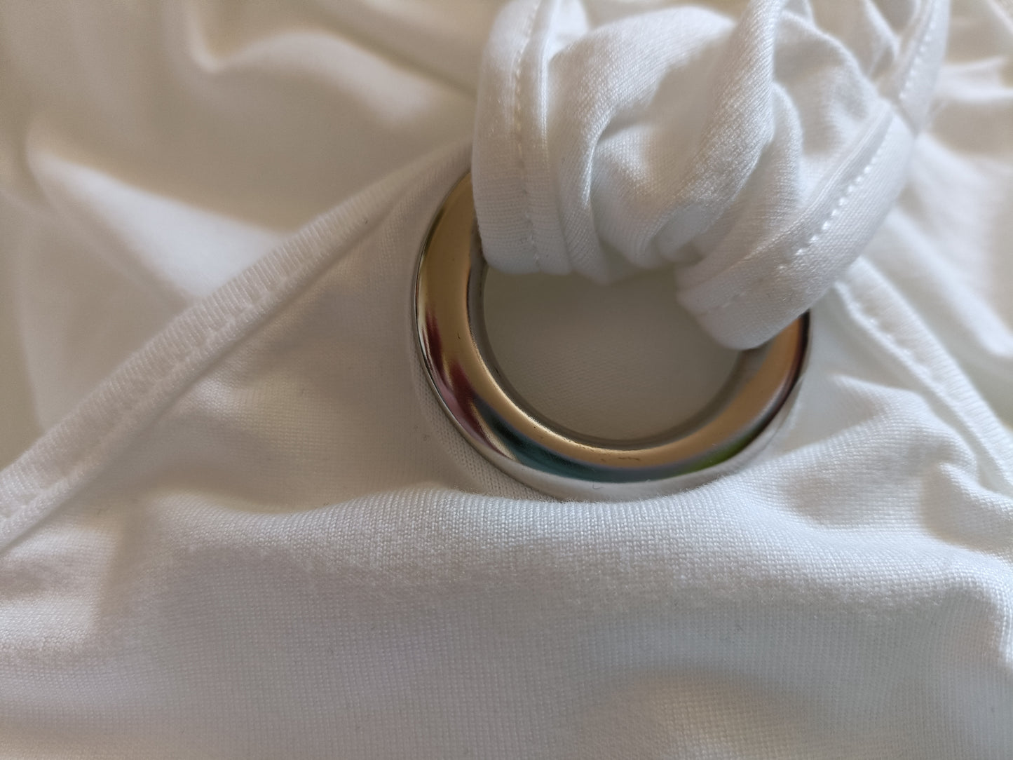 White Top with Metal Eyelets