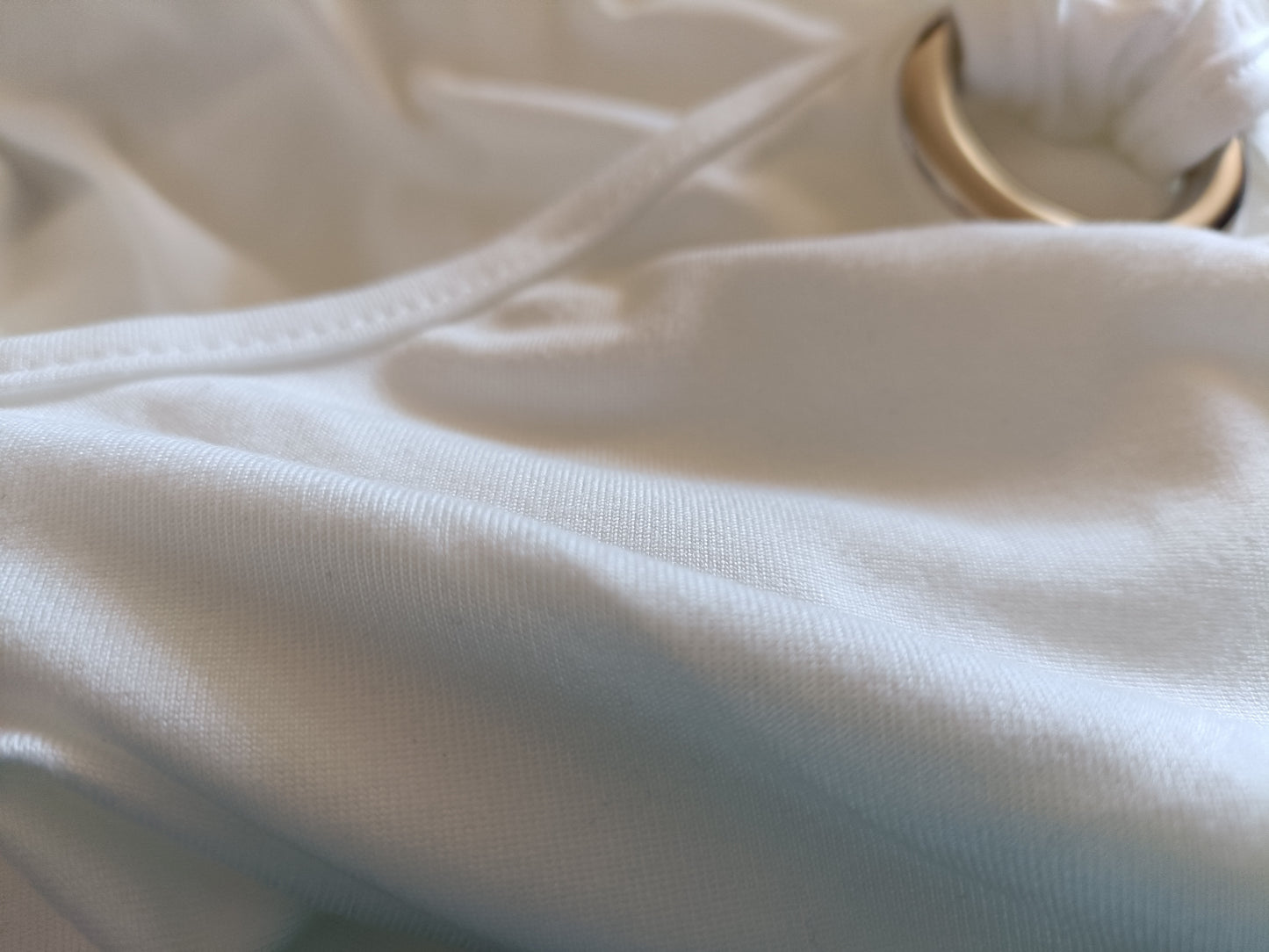 White Top with Metal Eyelets