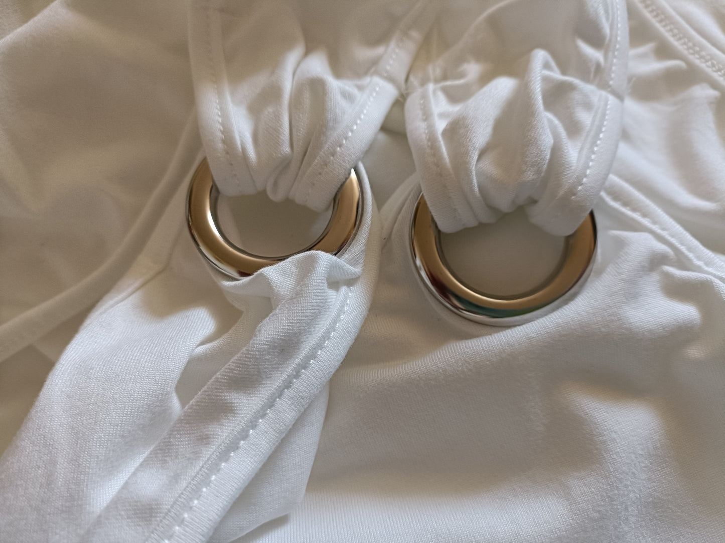 White Top with Metal Eyelets