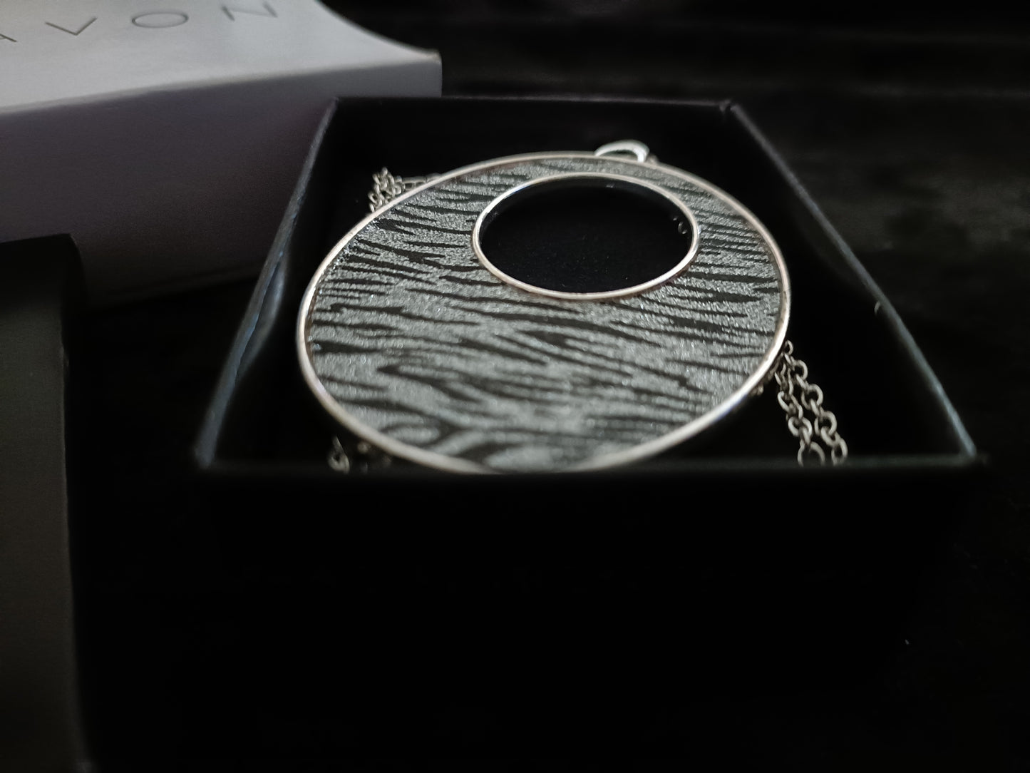 Avon Suzette Zebra Print Necklace