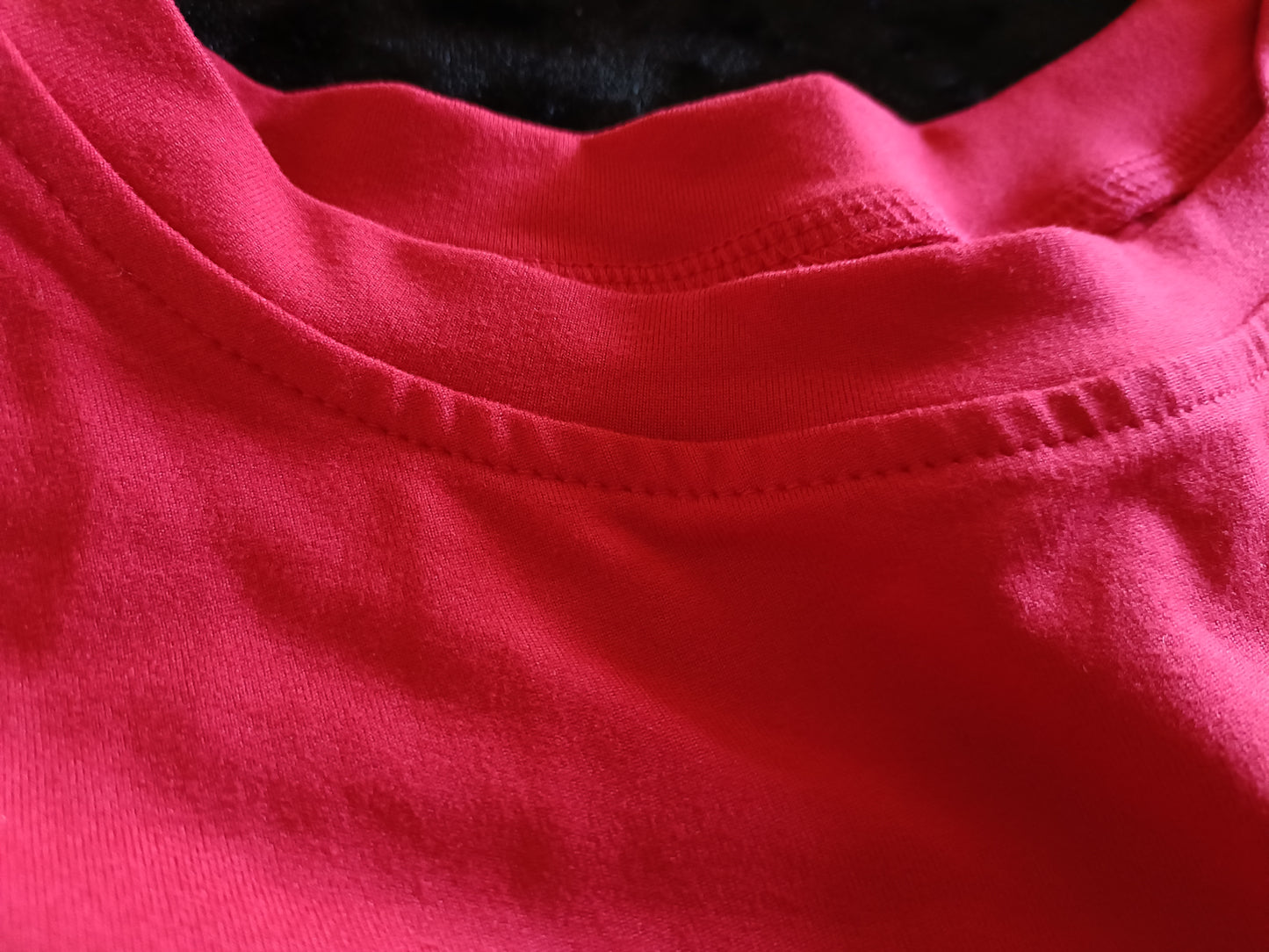 Red T Shirt with Turnover Sleeves