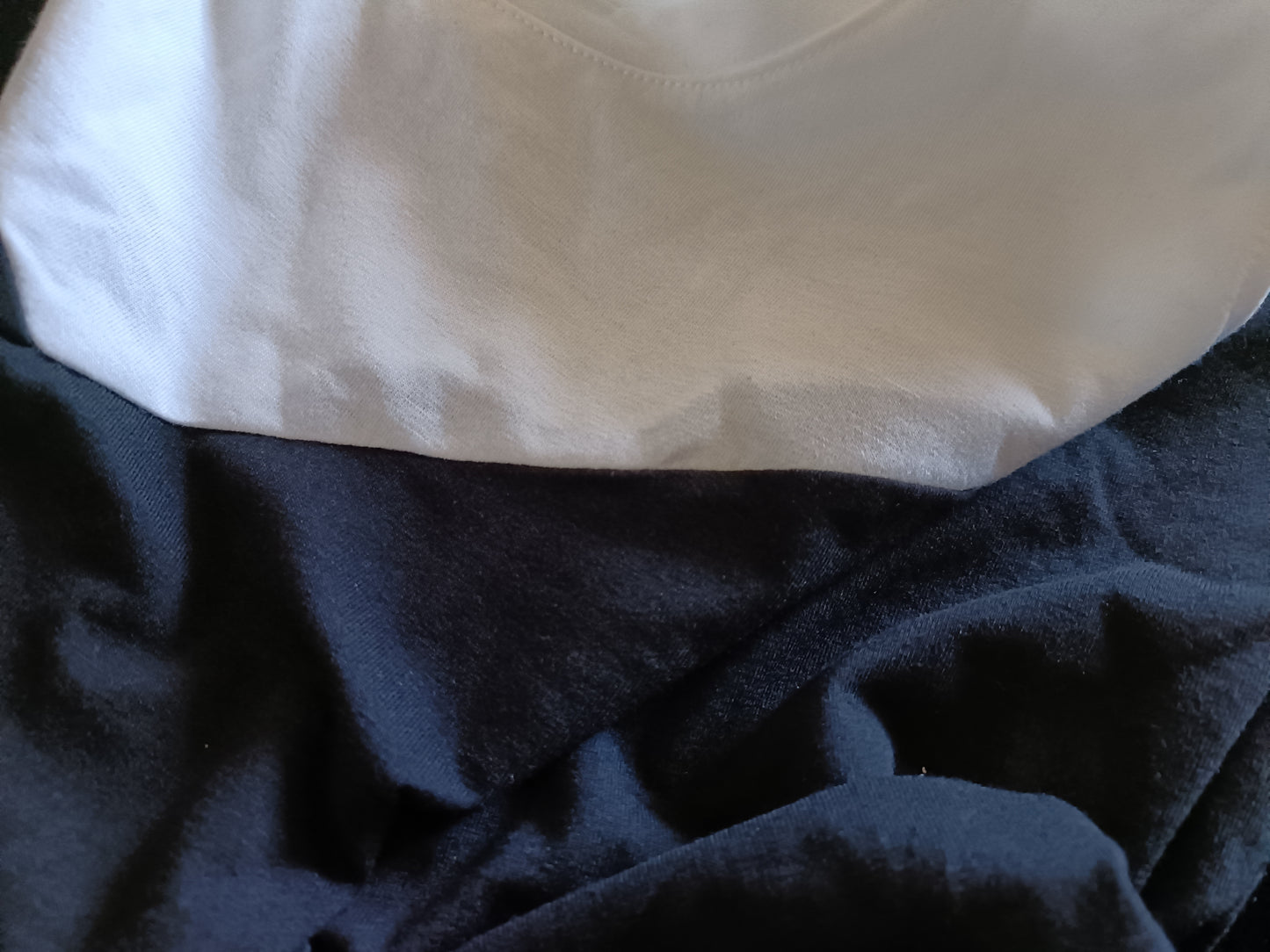 Black and White Cold Shoulder Top