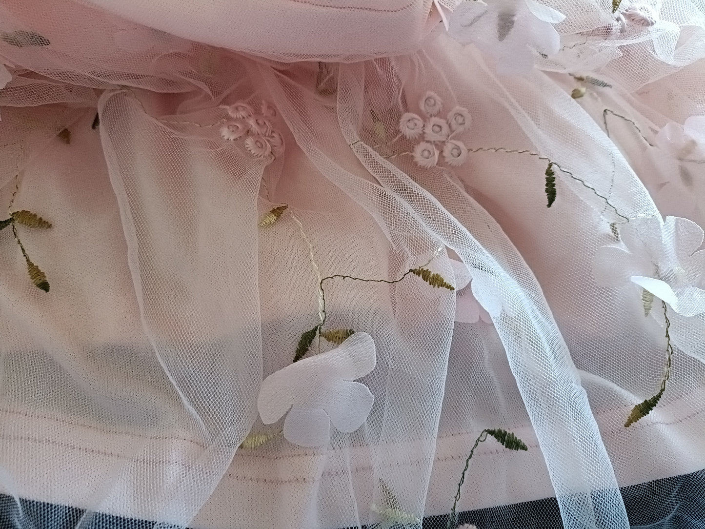 Pink Peplum Top with Floral Lace Overlay