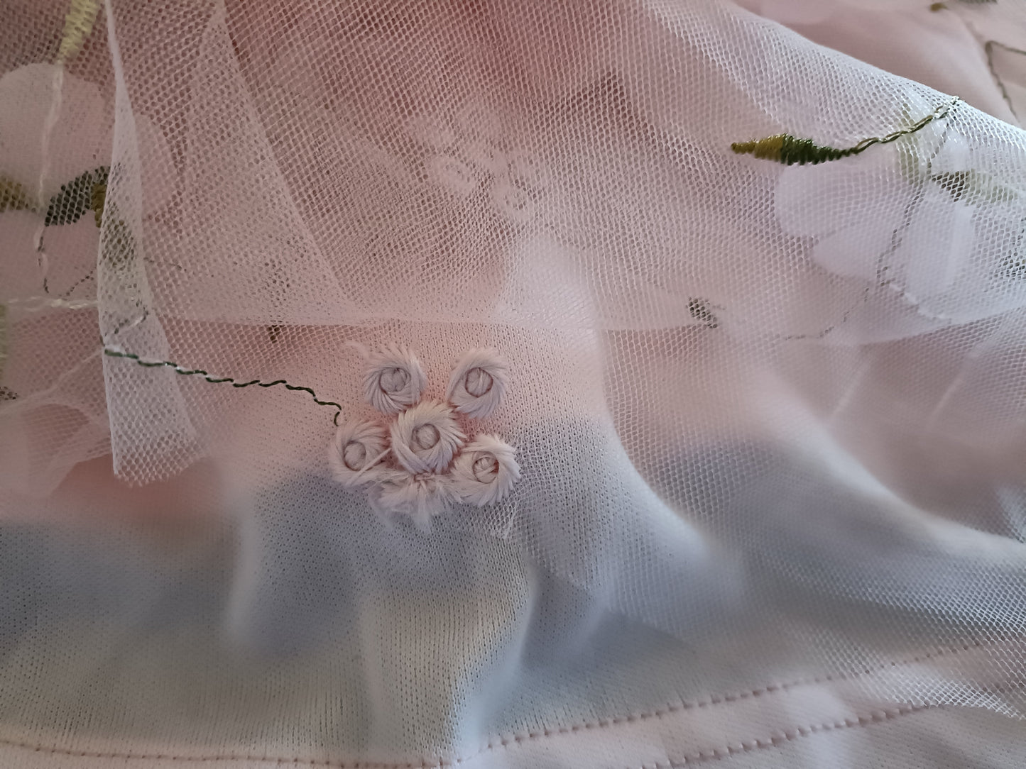 Pink Peplum Top with Floral Lace Overlay