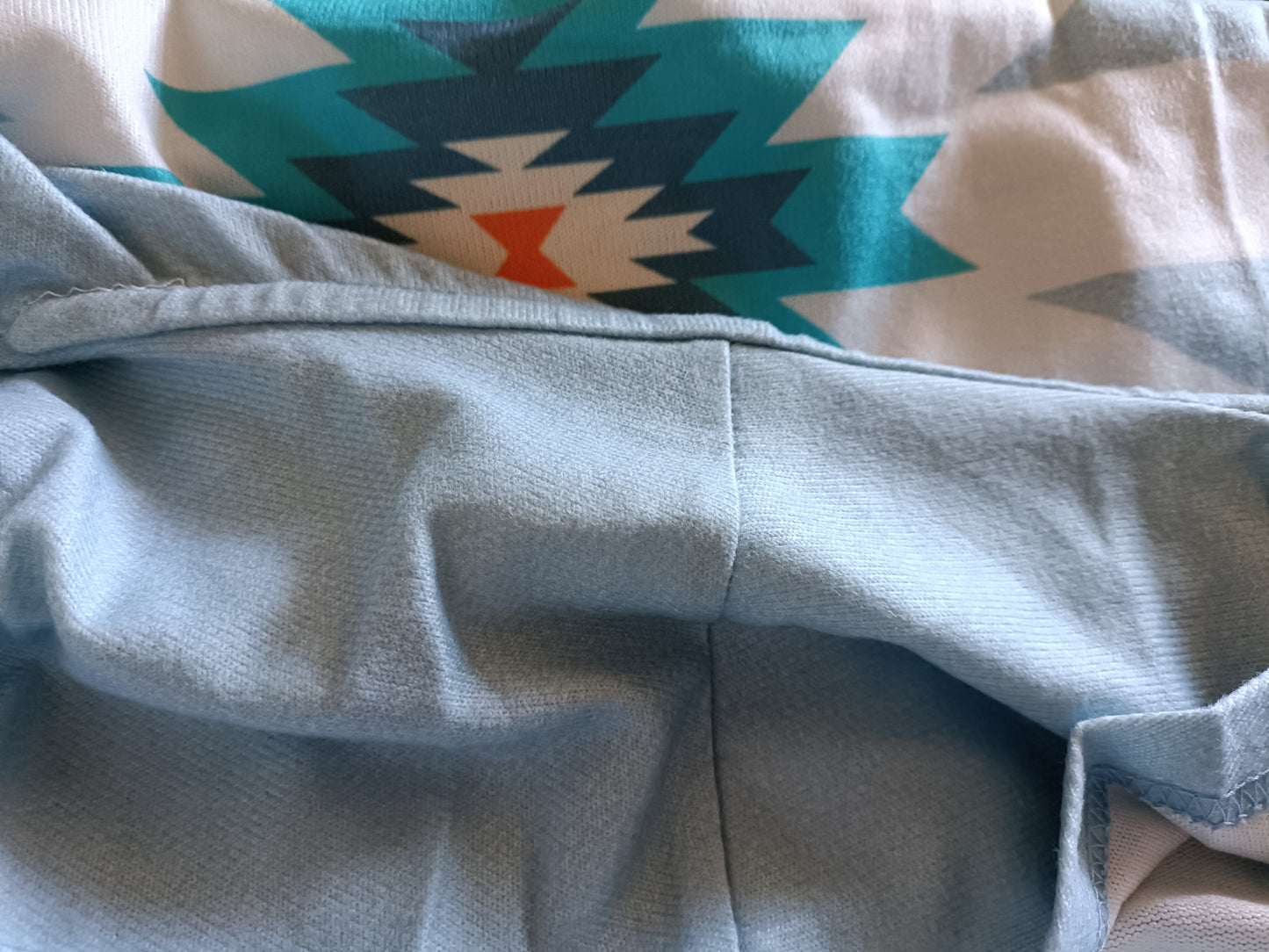 Light Blue Open Front Long Cardigan/Jacket
