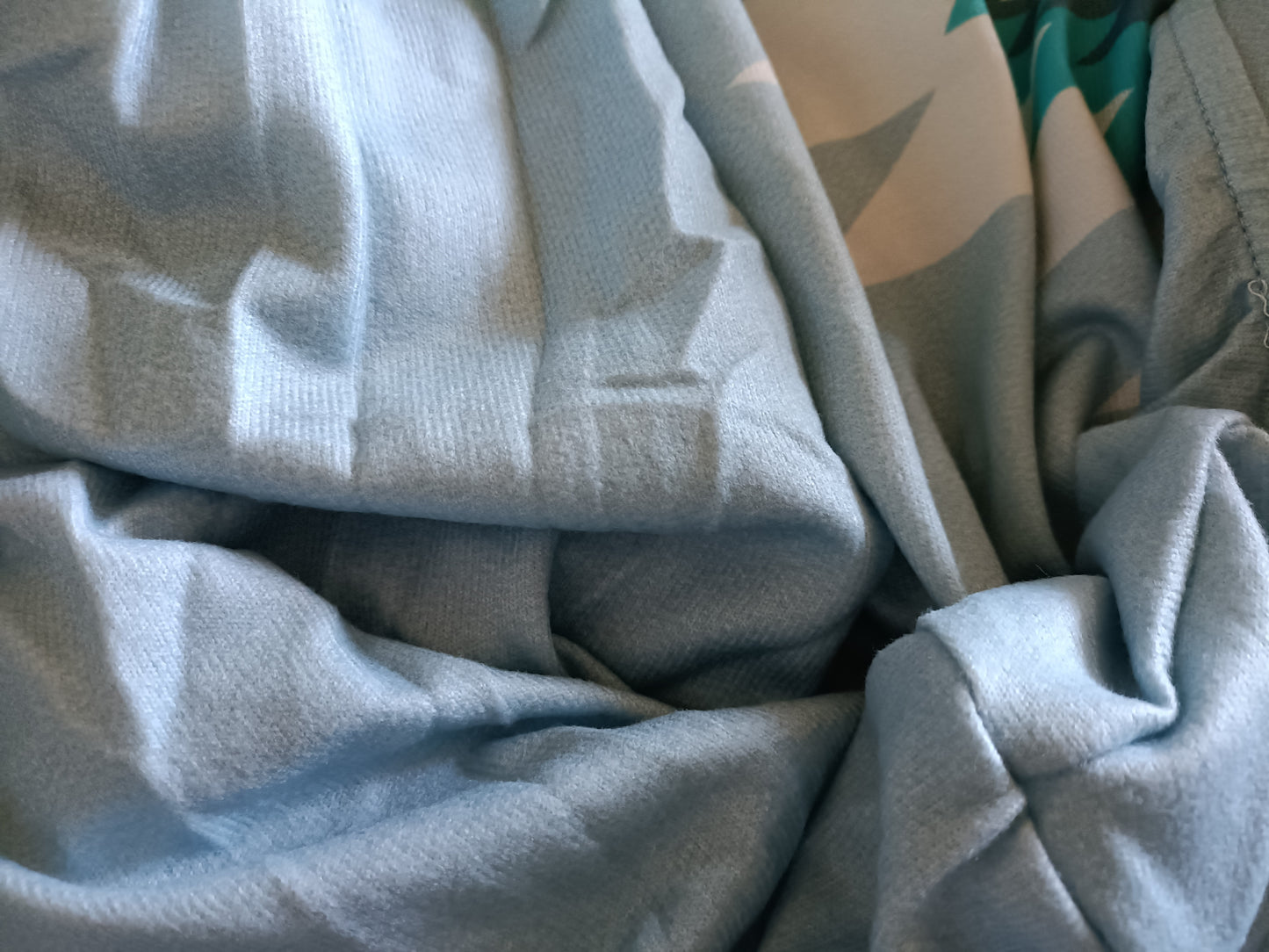 Light Blue Open Front Long Cardigan/Jacket