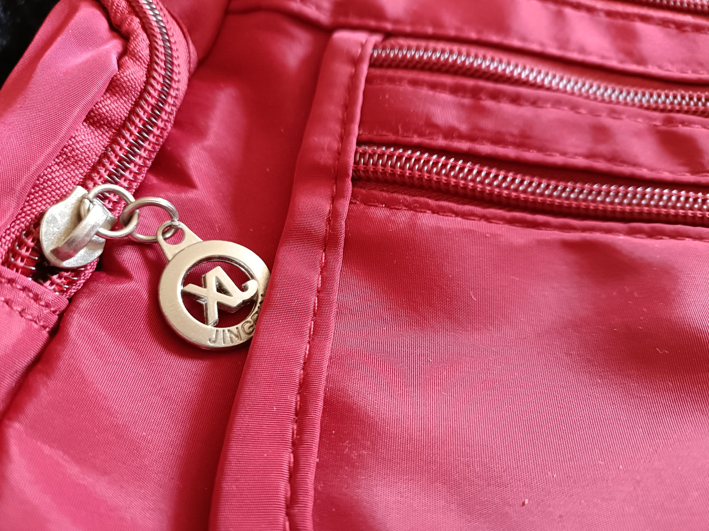 Dark Red Multipocketed Cross body Bag