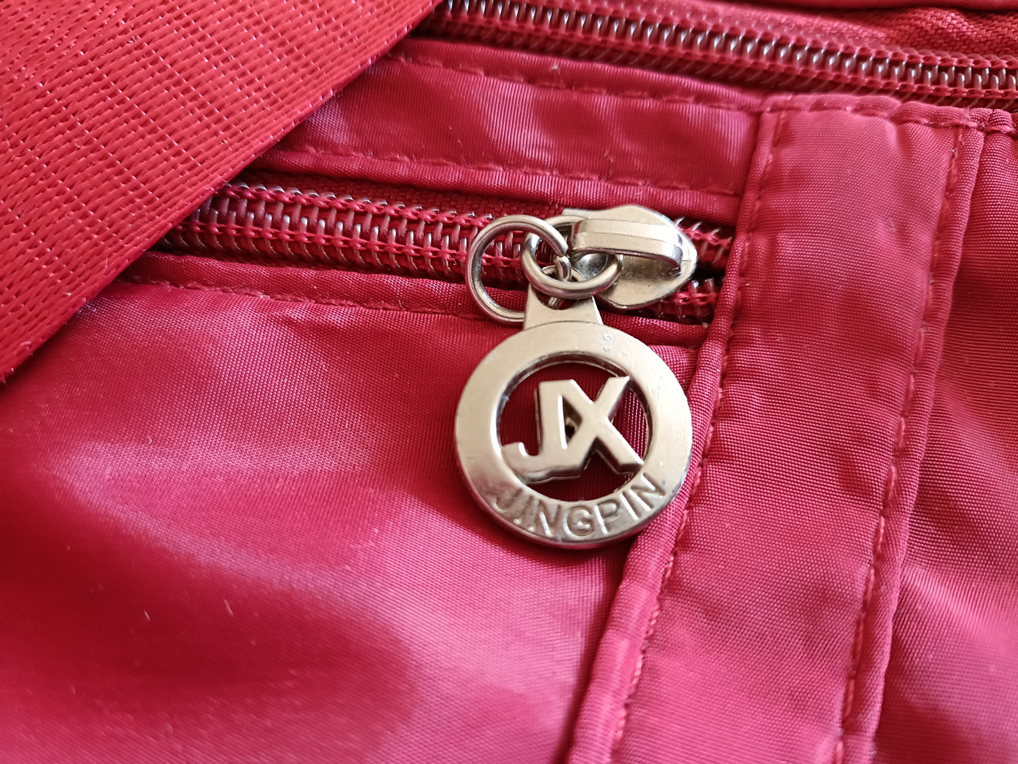 Dark Red Multipocketed Cross body Bag