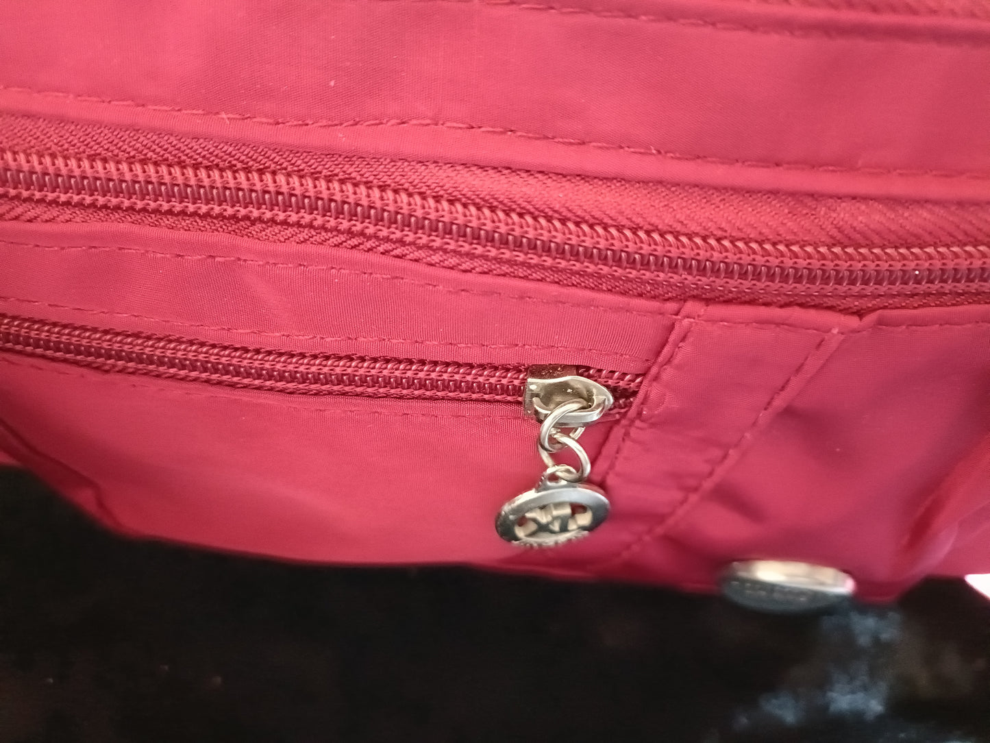 Dark Red Multipocketed Cross body Bag