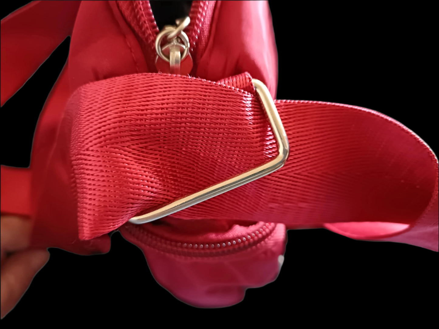 Dark Red Multipocketed Cross body Bag