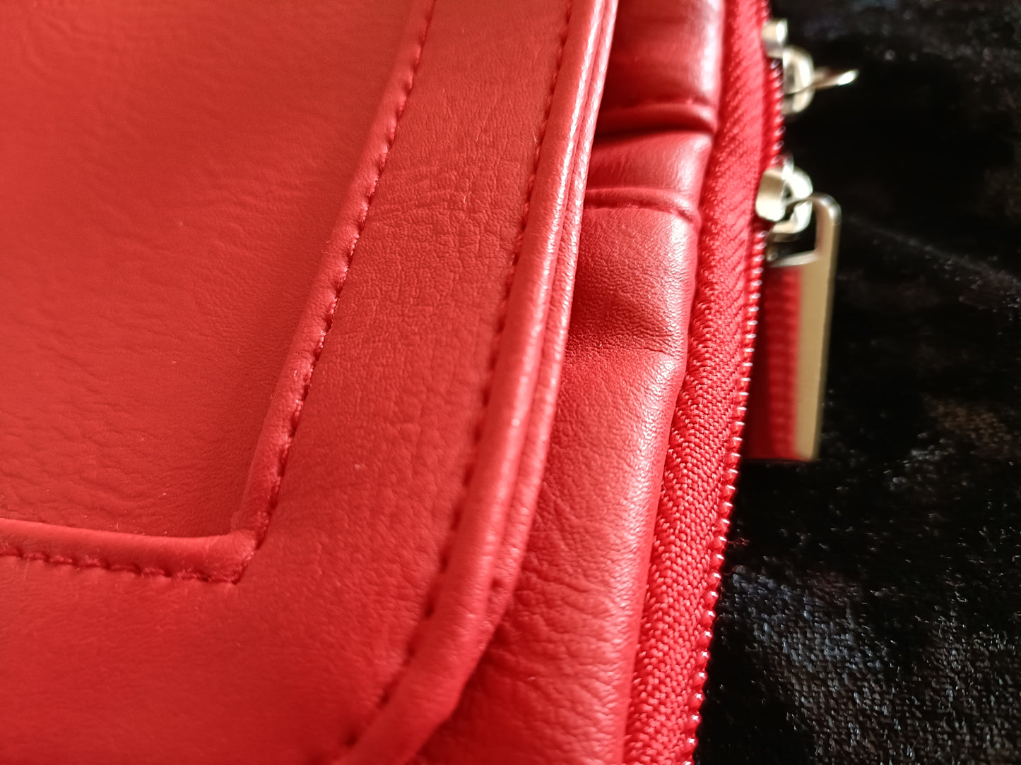 Red Expandable Cross-Body/Shoulder Bag