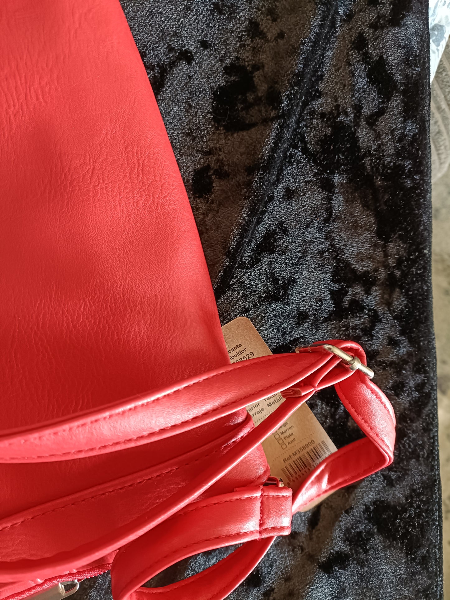 Red Expandable Cross-Body/Shoulder Bag
