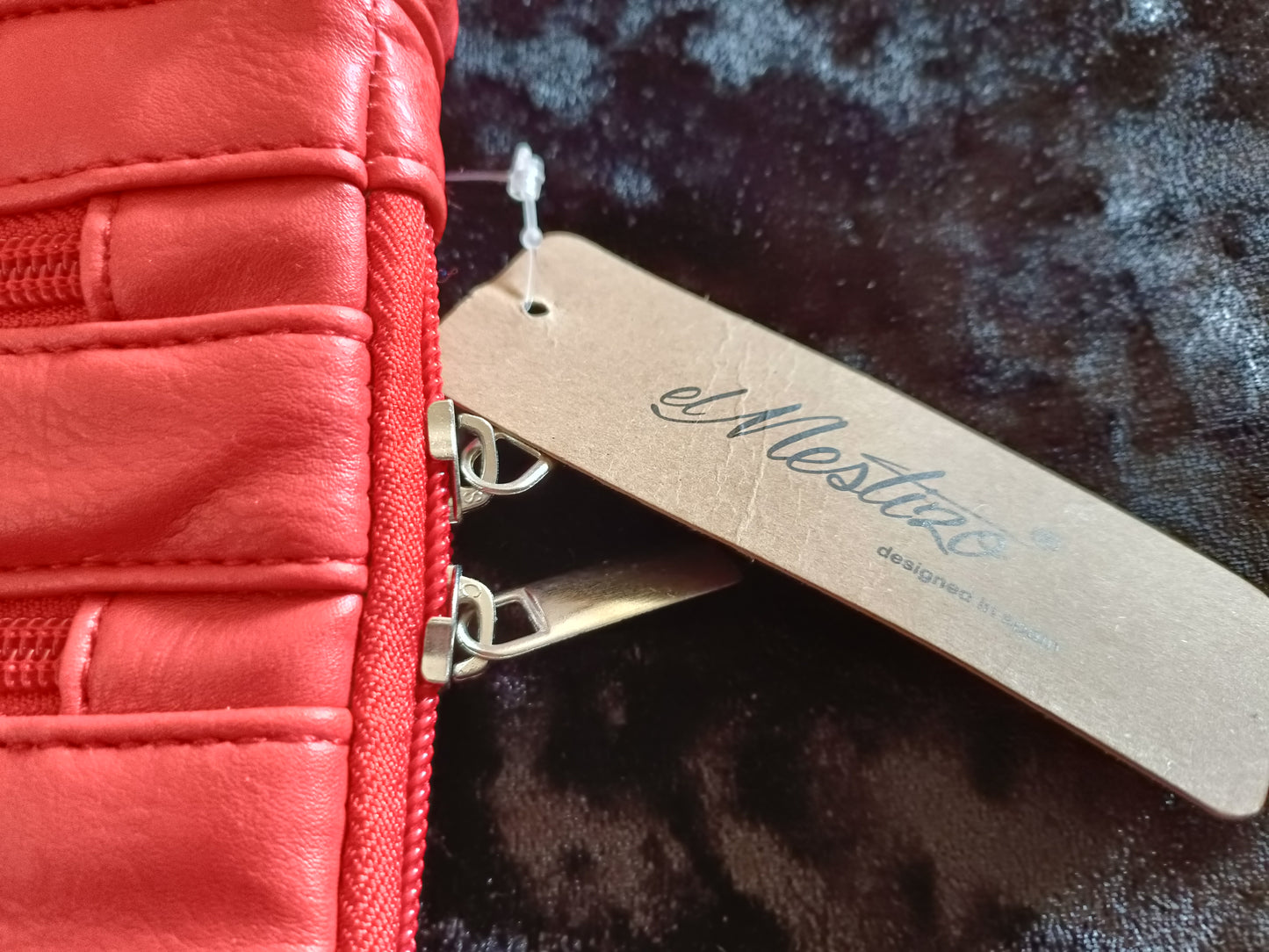 Red Expandable Cross-Body/Shoulder Bag