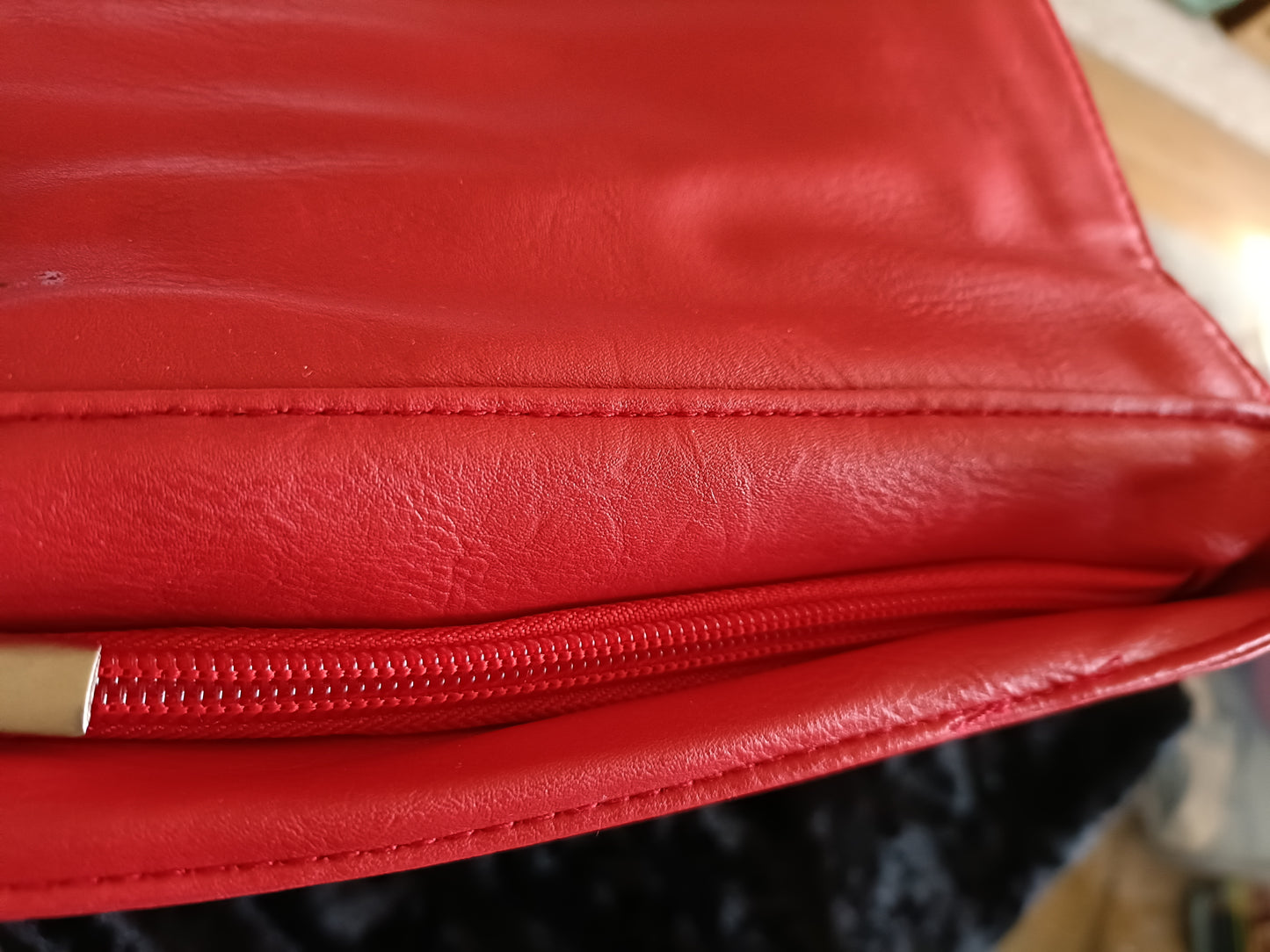 Red Expandable Cross-Body/Shoulder Bag