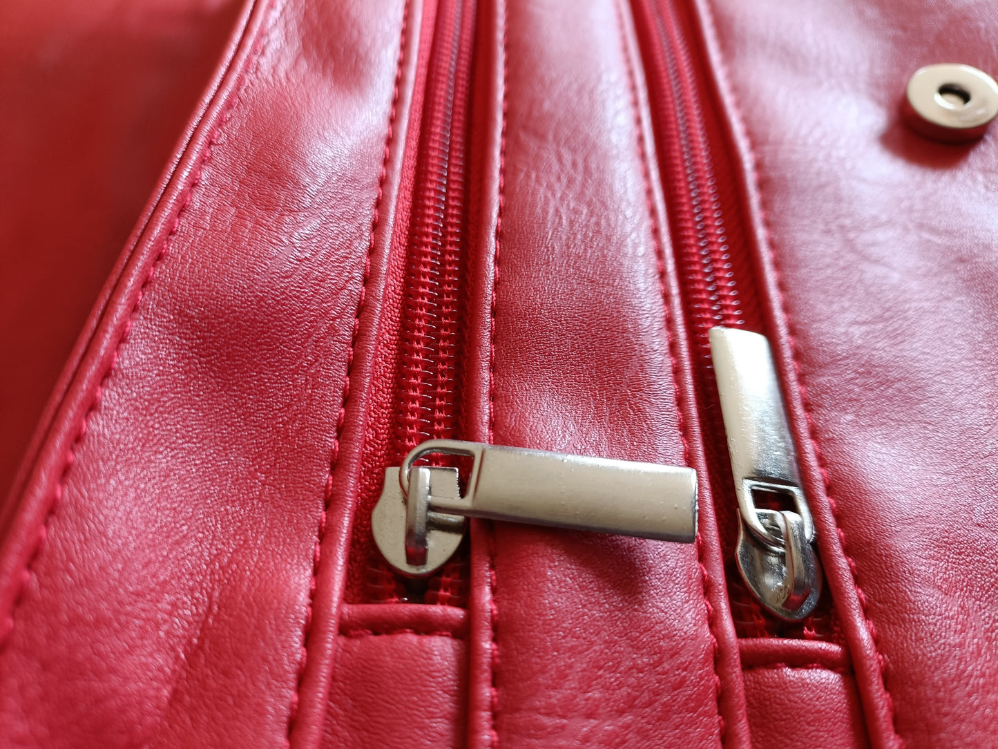 Red Expandable Cross-Body/Shoulder Bag