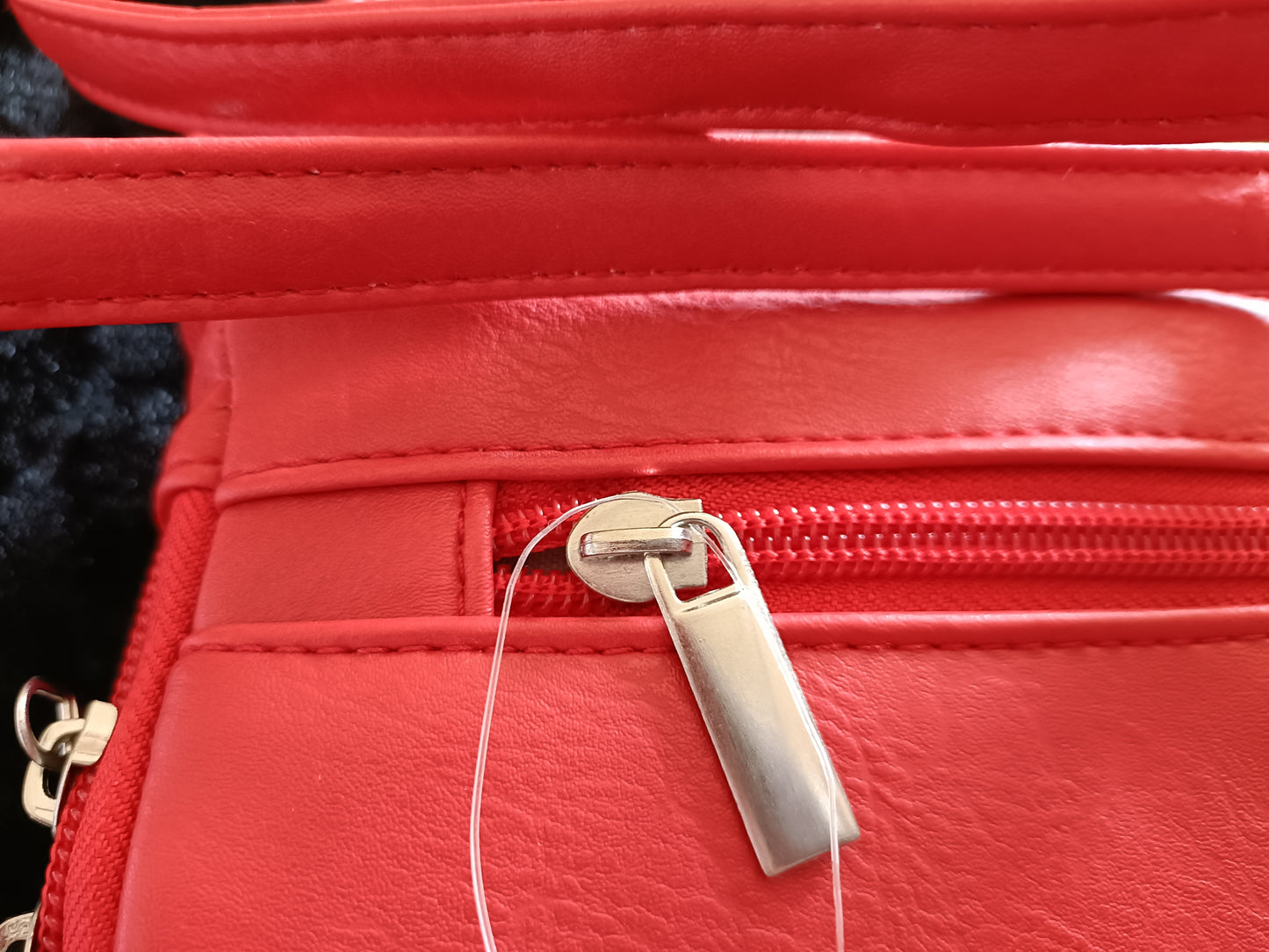 Red Expandable Cross-Body/Shoulder Bag