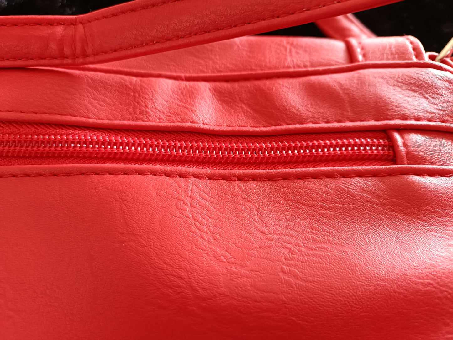 Red Expandable Cross-Body/Shoulder Bag