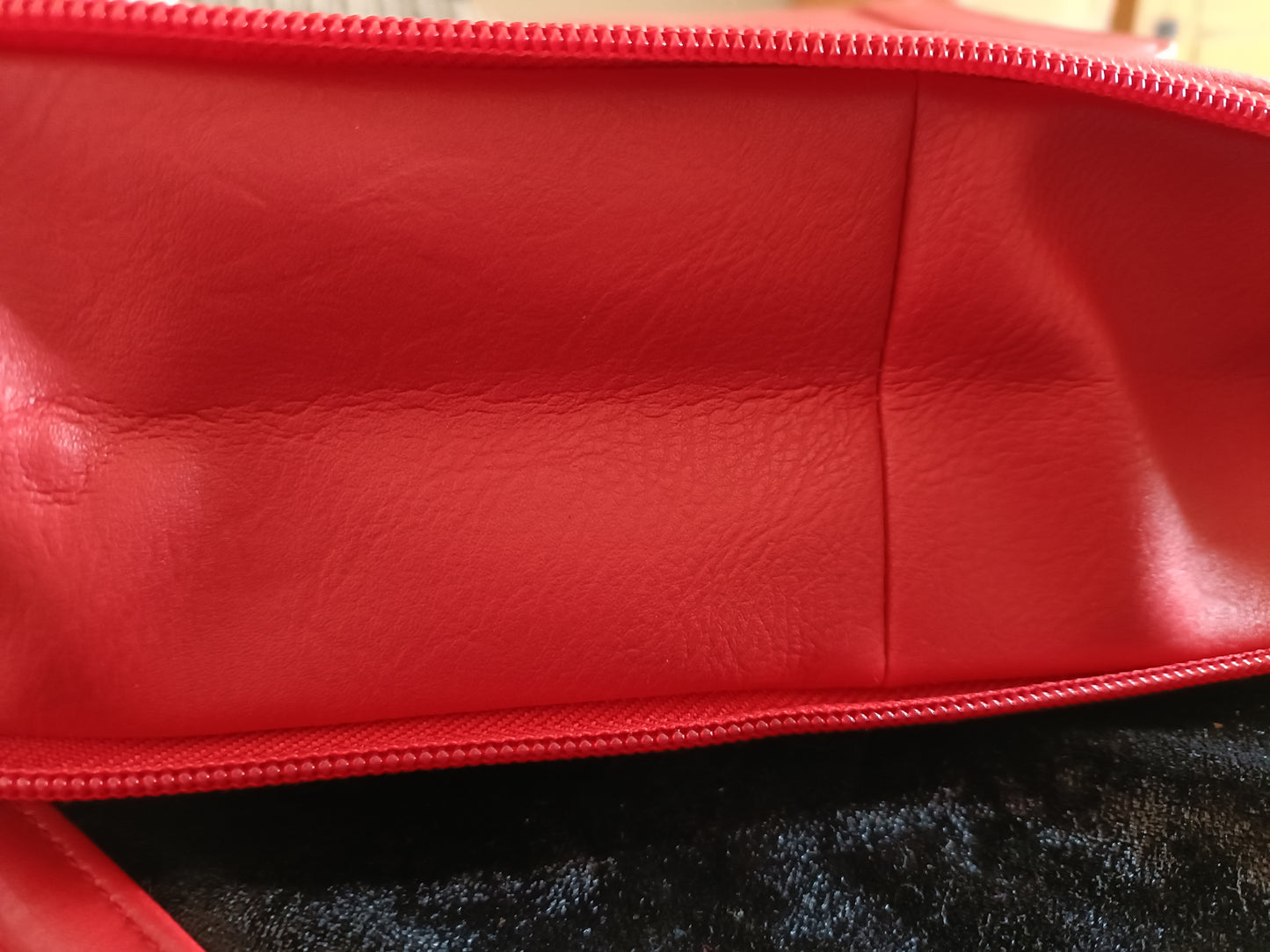 Red Expandable Cross-Body/Shoulder Bag