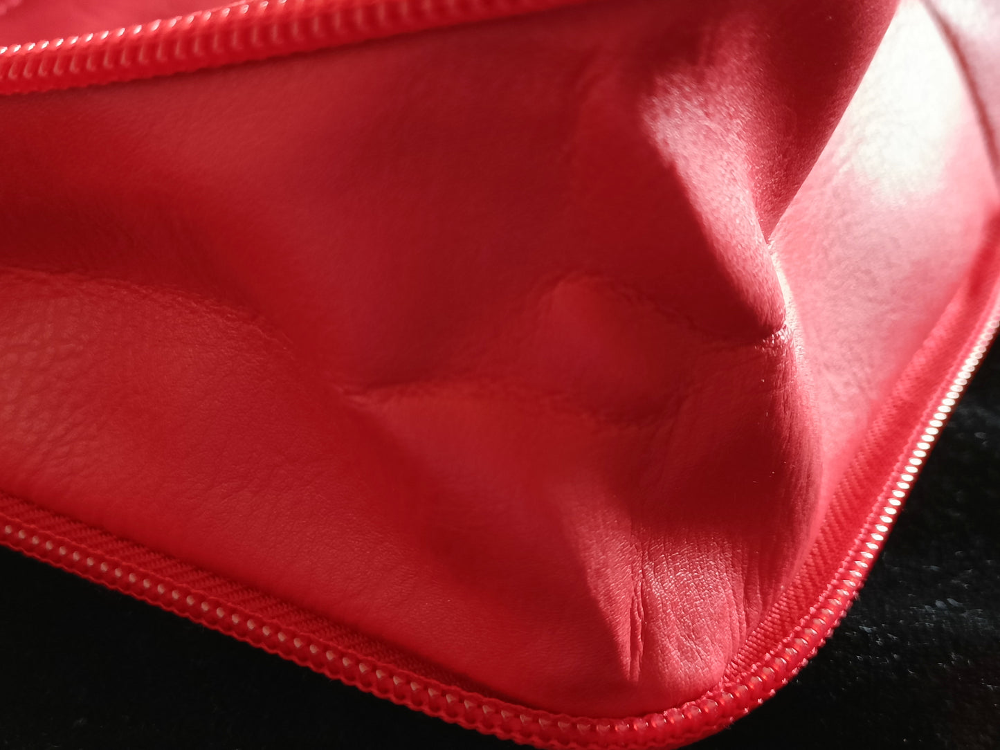 Red Expandable Cross-Body/Shoulder Bag
