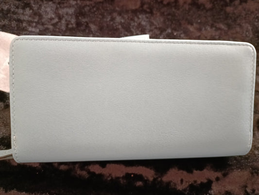 Large Blue Purse with Cut Out Leaf Design