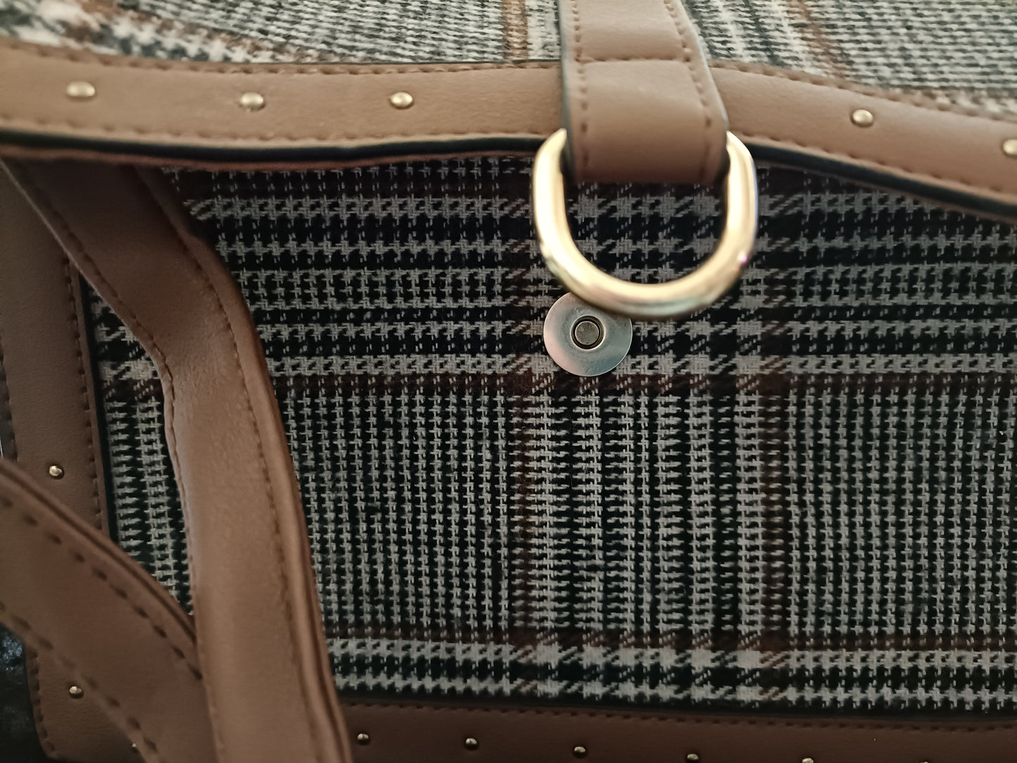 Plaid Shoulder Bag