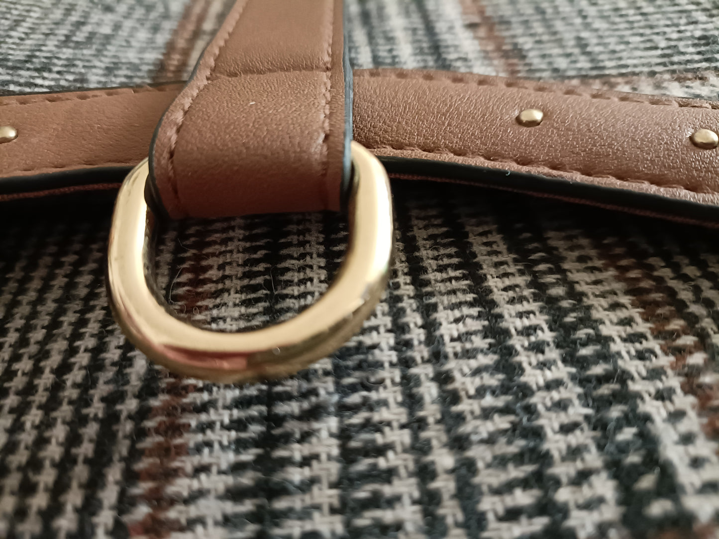 Plaid Shoulder Bag