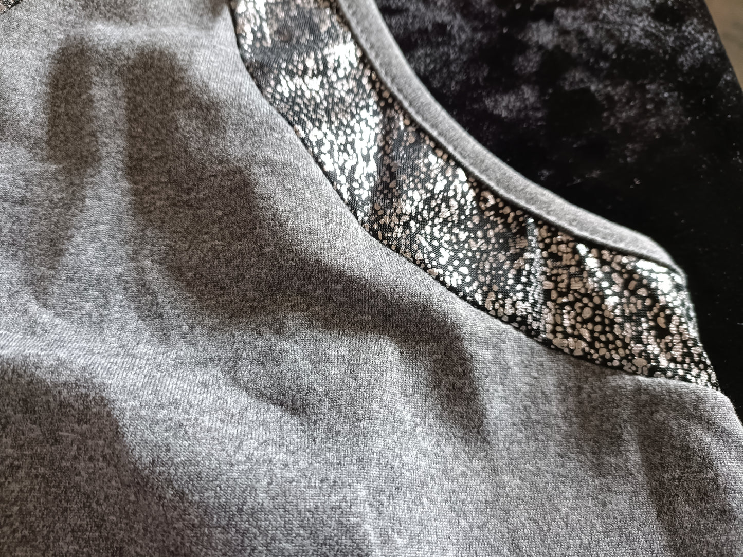 Sleeveless Top with Sparkle Trim