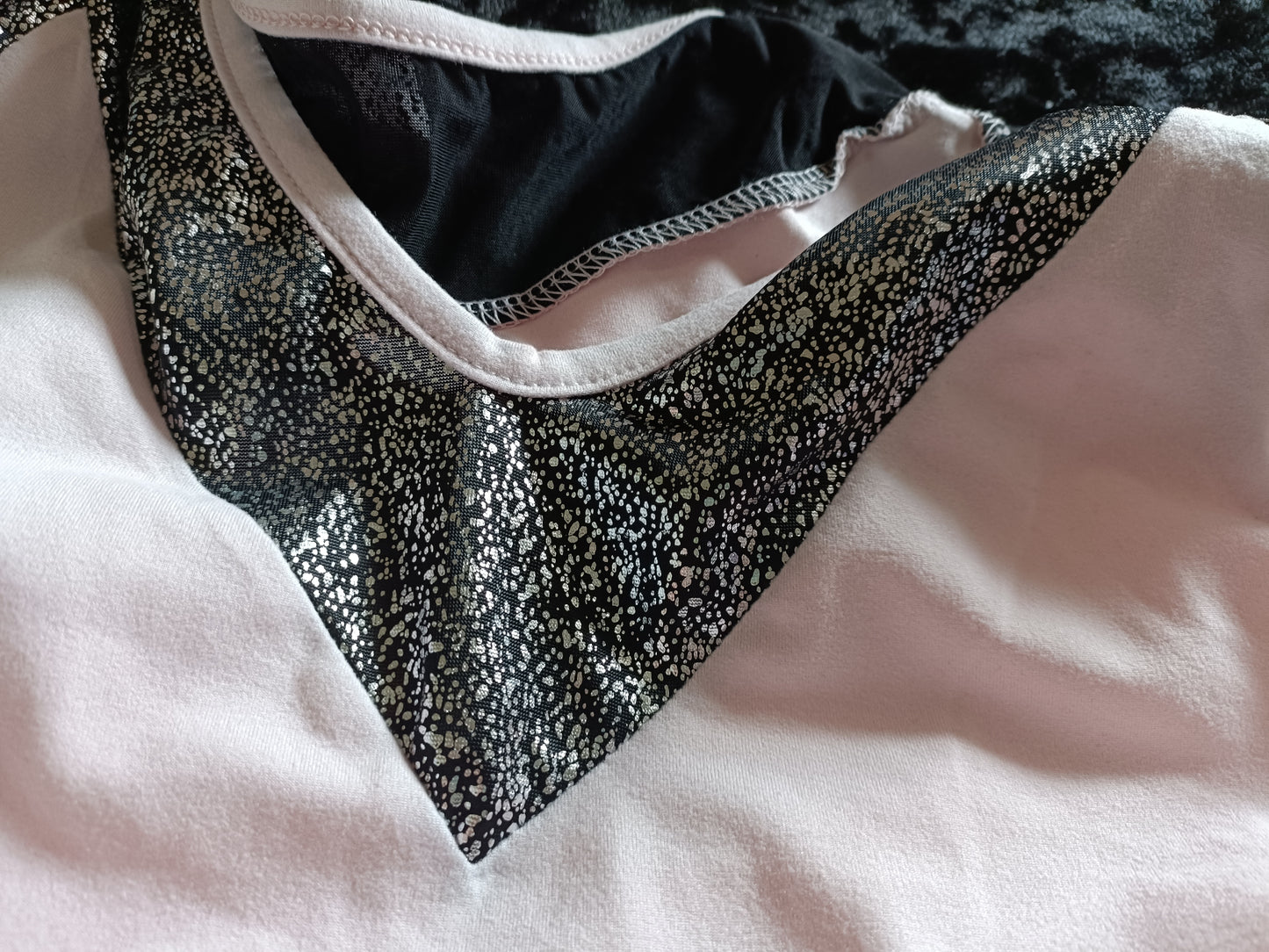 Sleeveless Top with Sparkle Trim