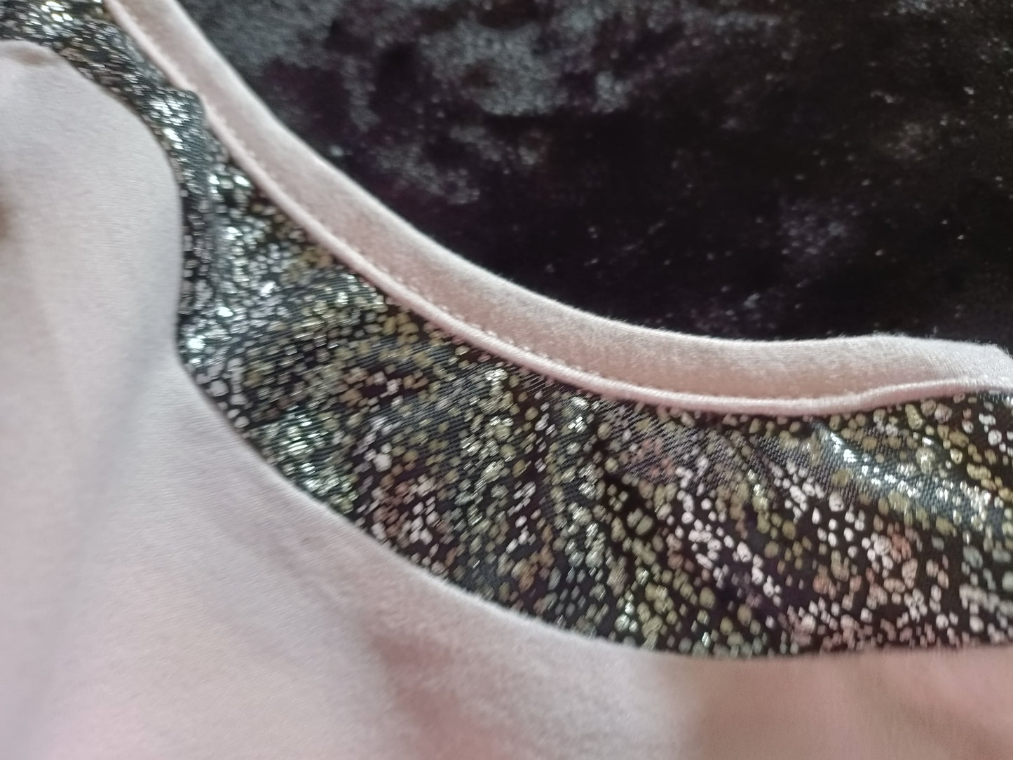 Sleeveless Top with Sparkle Trim