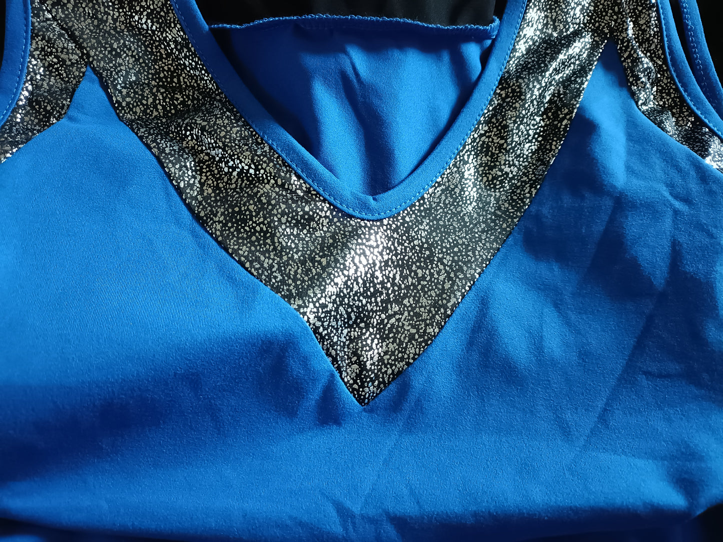Sleeveless Top with Sparkle Trim