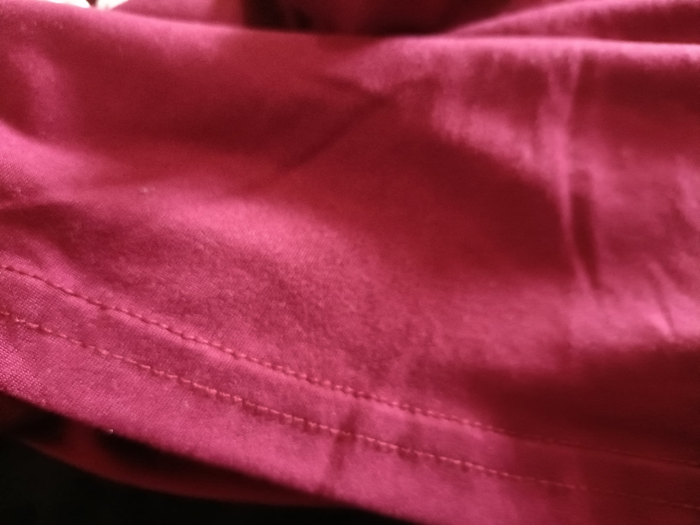 Dark Red Strappy Top with Lace Front