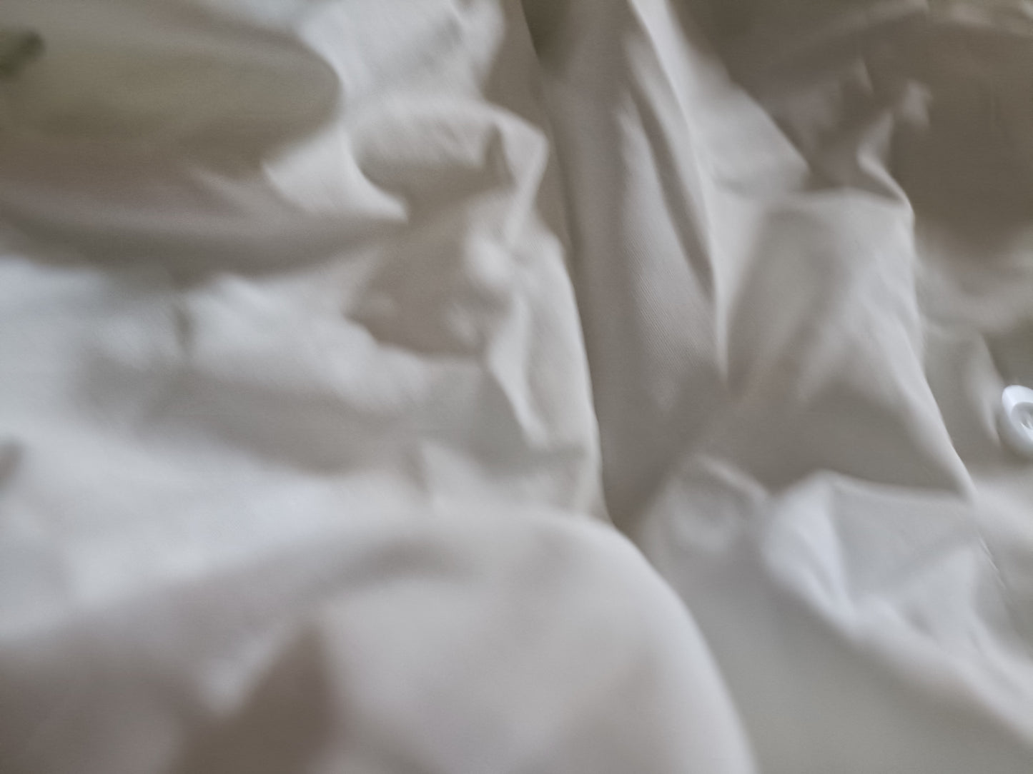 White Shirt/Blouse with Frill Hem