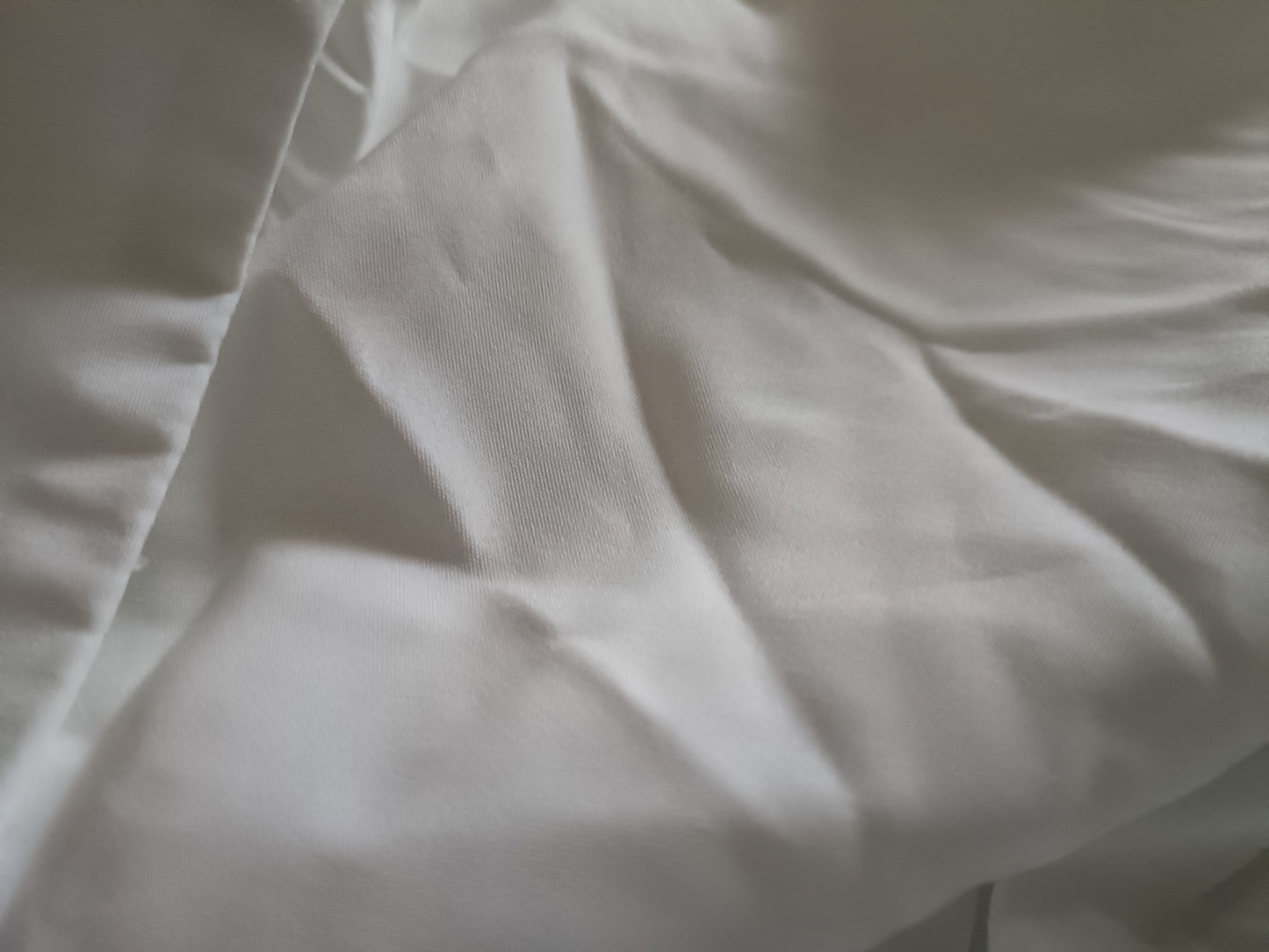 White Shirt/Blouse with Frill Hem