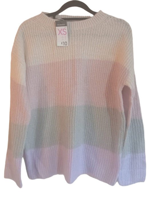 Colour Block Striped Jumper