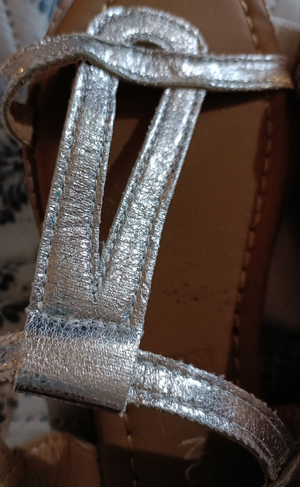 Silver T Bar Sandals
