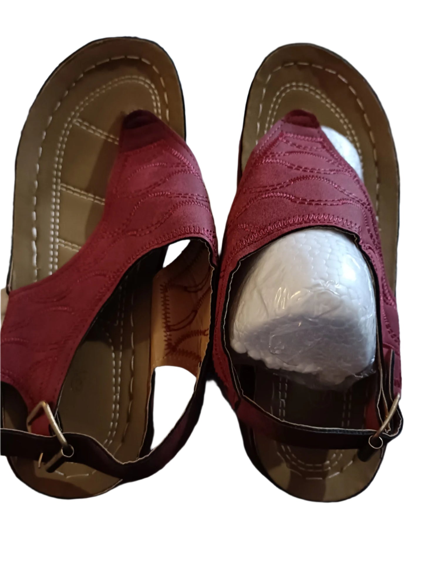 Dark Red/Wine Toe Post Sandals