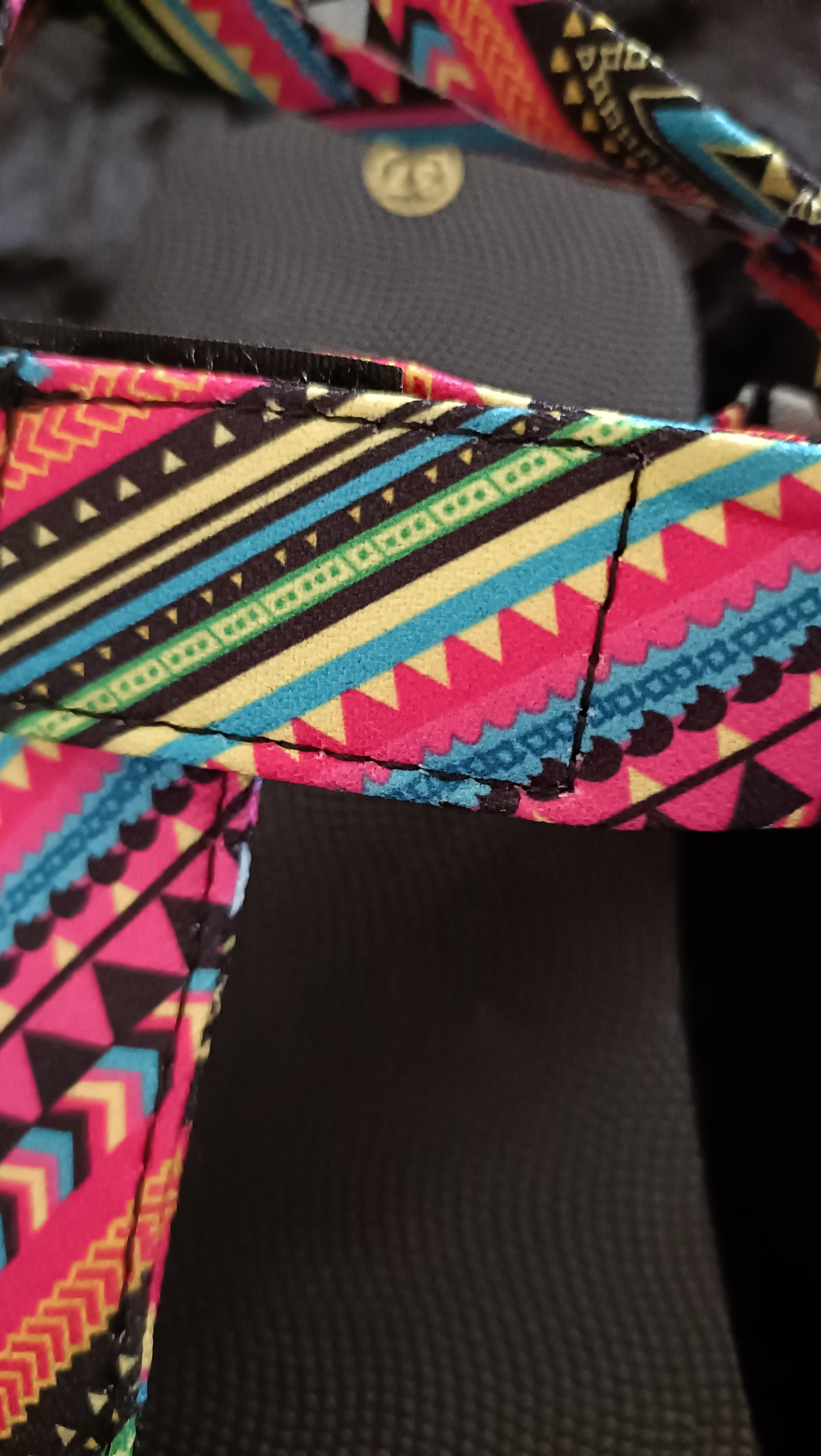 Multi Coloured T Bar Casual Sandals