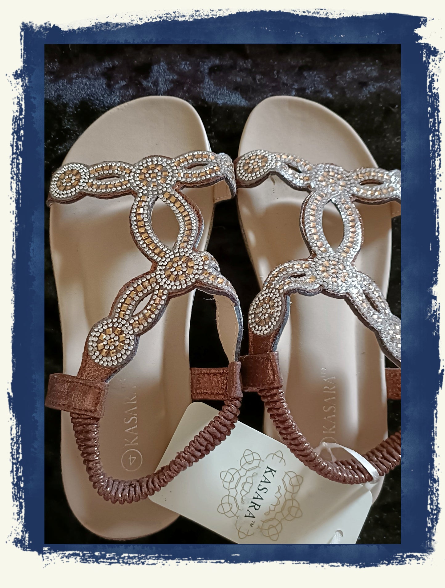 Bronze Bling Summer Sandals