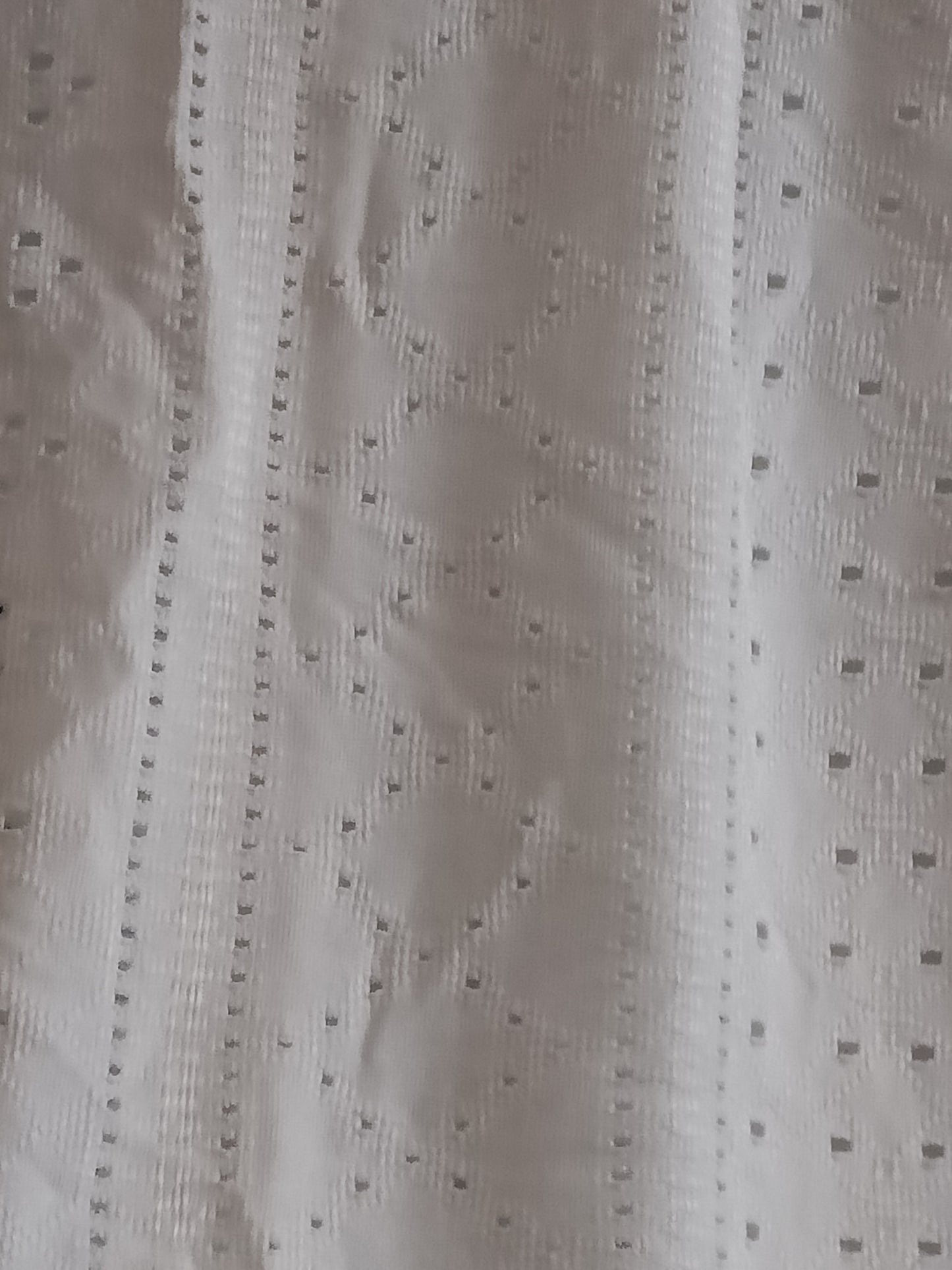 Cream Eyelet Embroidery T Shirt